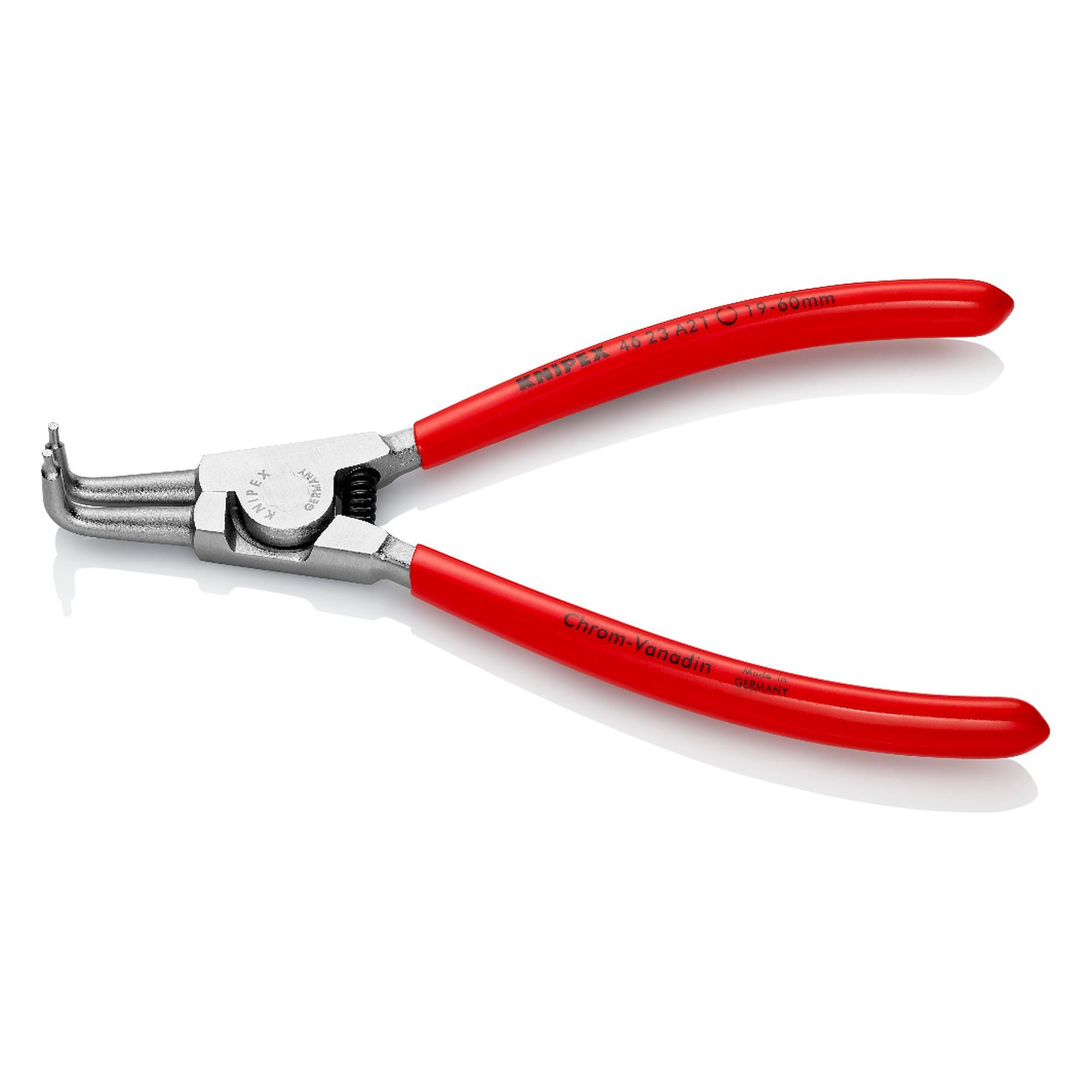 Pince pour circlips extérieurs d'arbre, Ø 19 - 60 mm, chromée, 170 mm