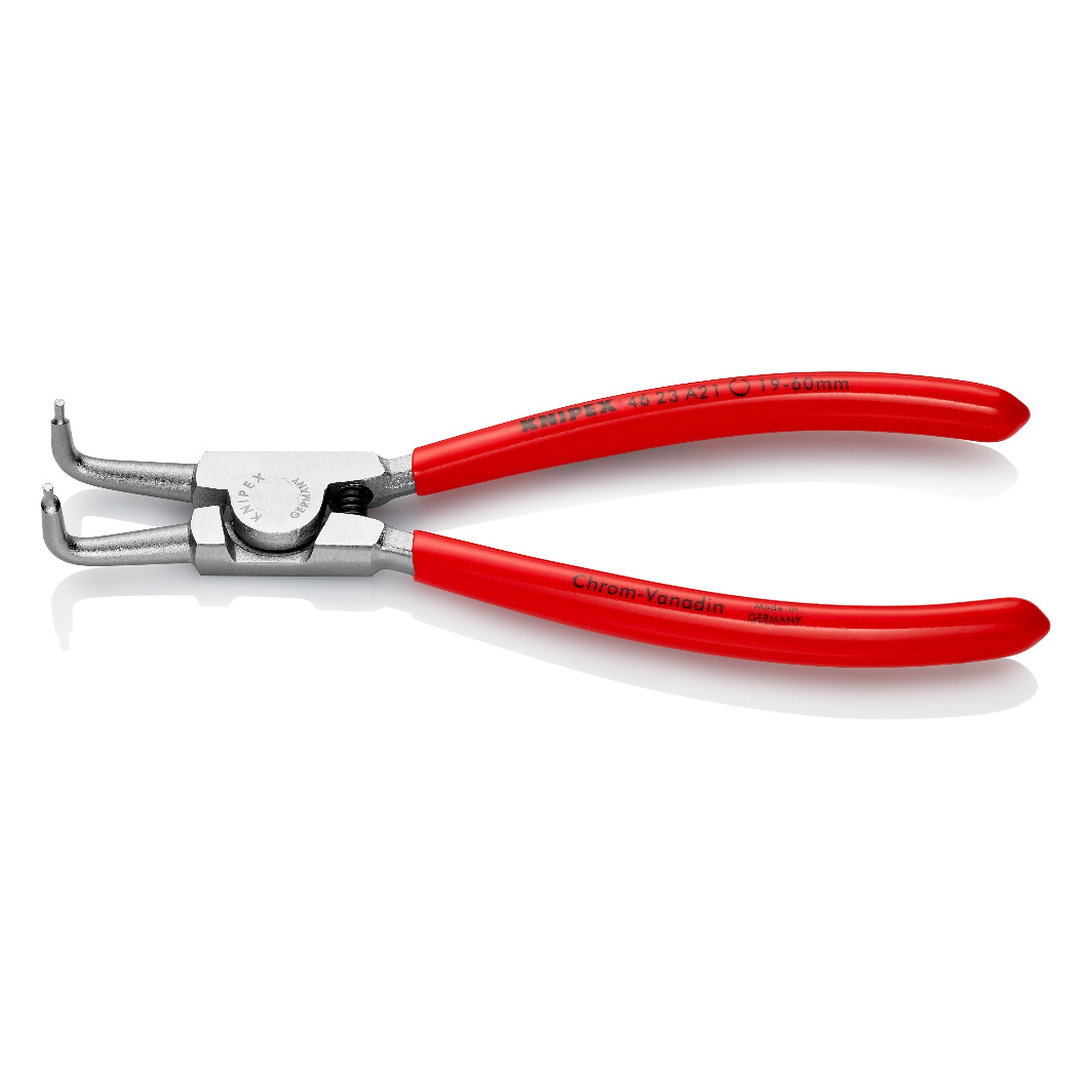 Pince pour circlips extérieurs d'arbre, Ø 19 - 60 mm, chromée, 170 mm