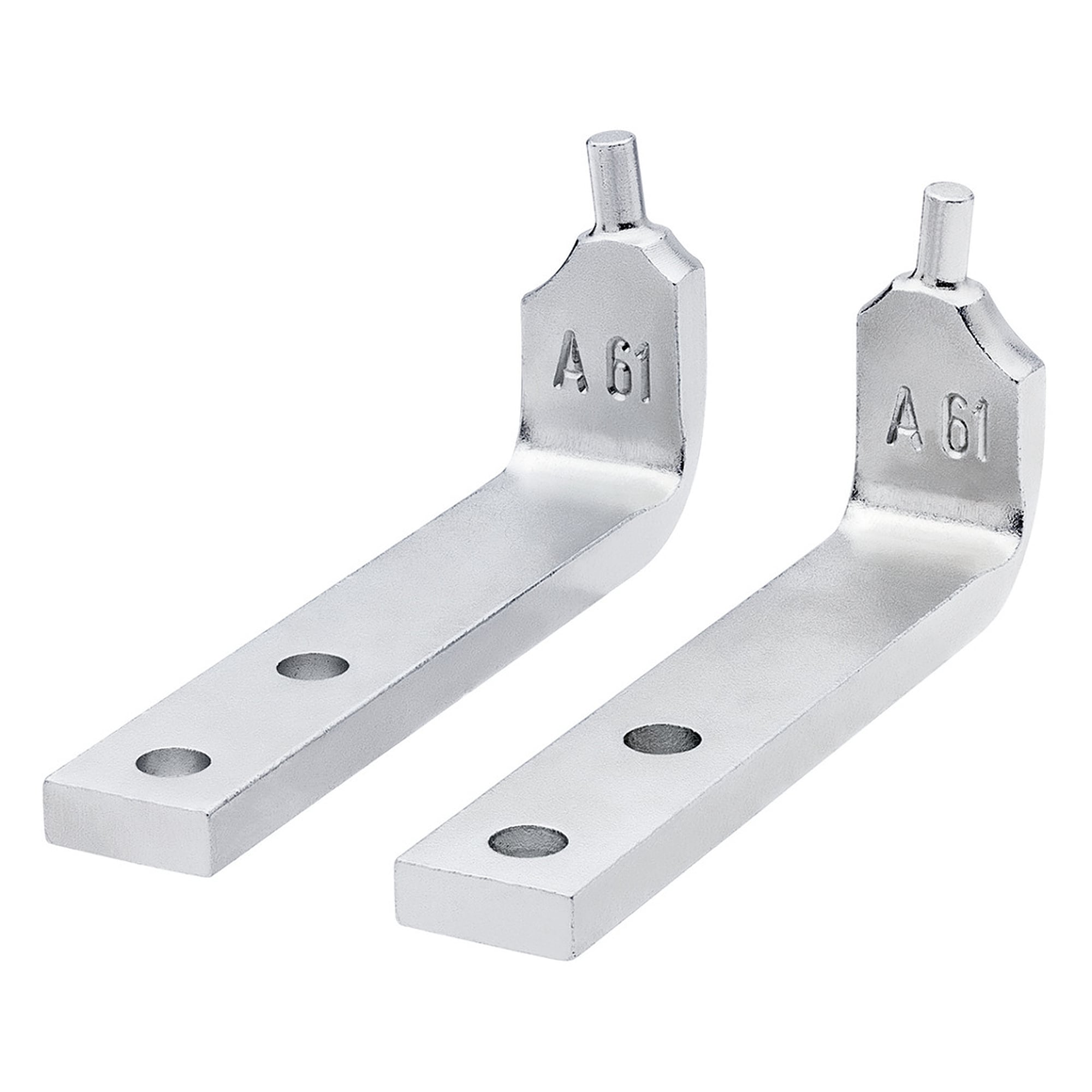 1 paire de pointes de rechange coudées pour pince pour circlips 46 20 A61, 45 mm