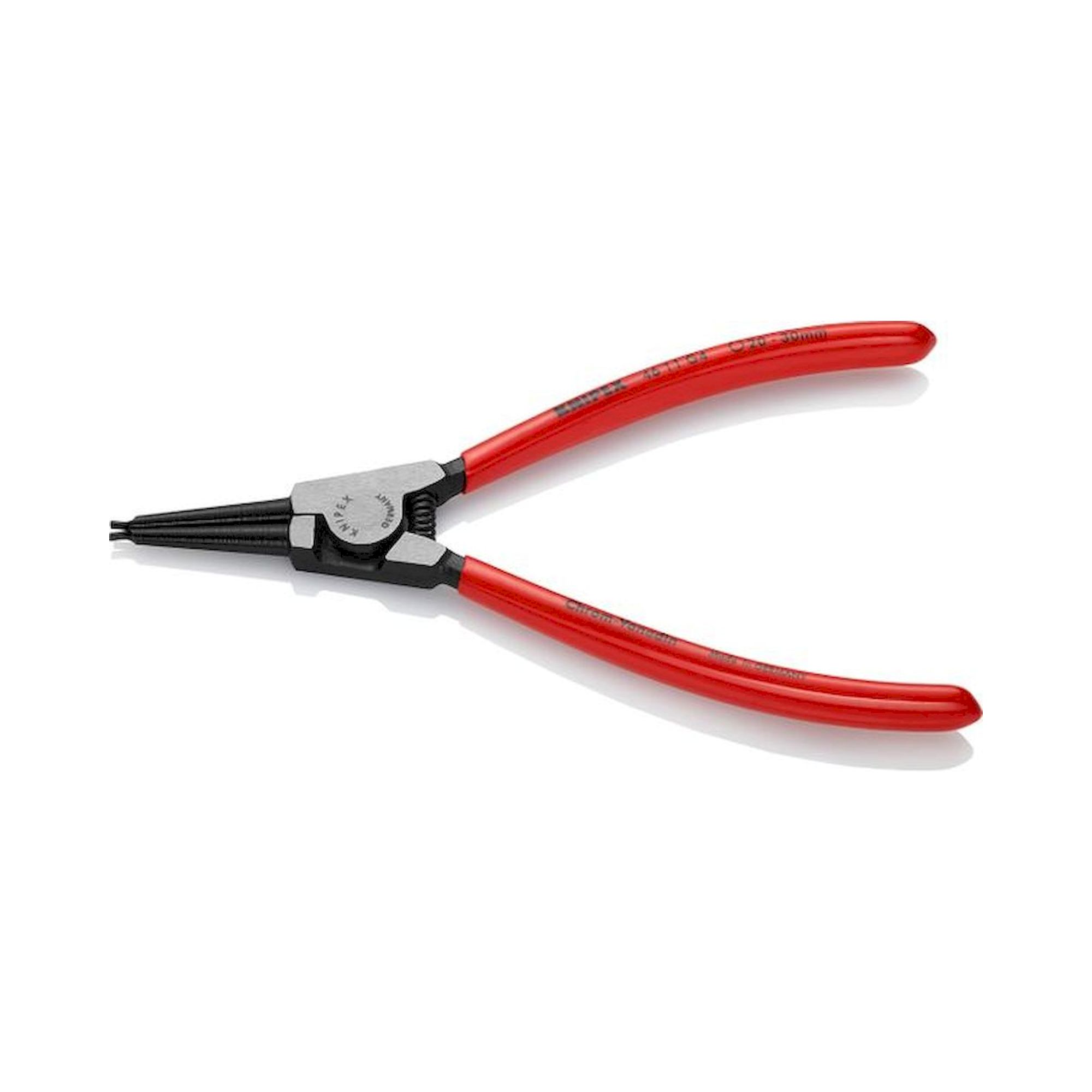 Knipex 46 11 G4. Sicherungsringzange für Greifringe auf Wellen, schwarz atramentiert, 180 mm