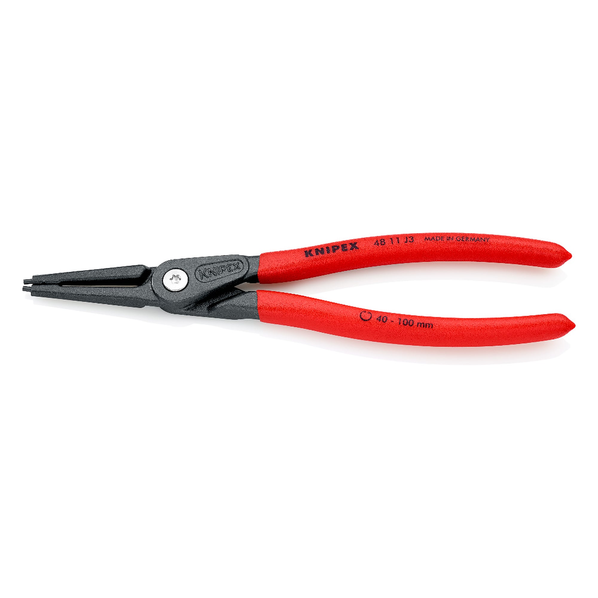 Pince de précision pour circlips intérieurs d'alésage Ø 40 - 100 mm, DIN 5256 C, 225 mm