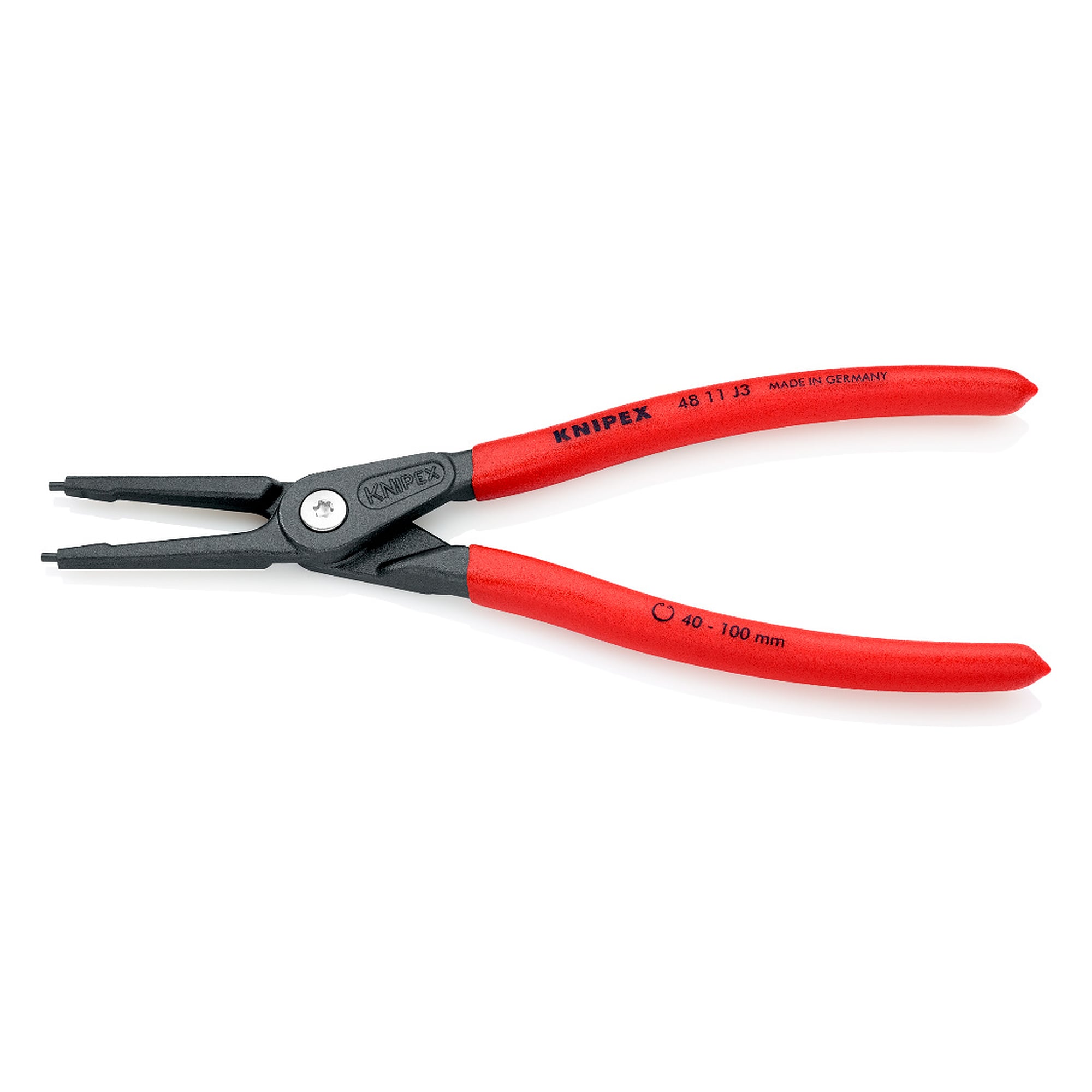 Pince de précision pour circlips intérieurs d'alésage Ø 40 - 100 mm, DIN 5256 C, 225 mm