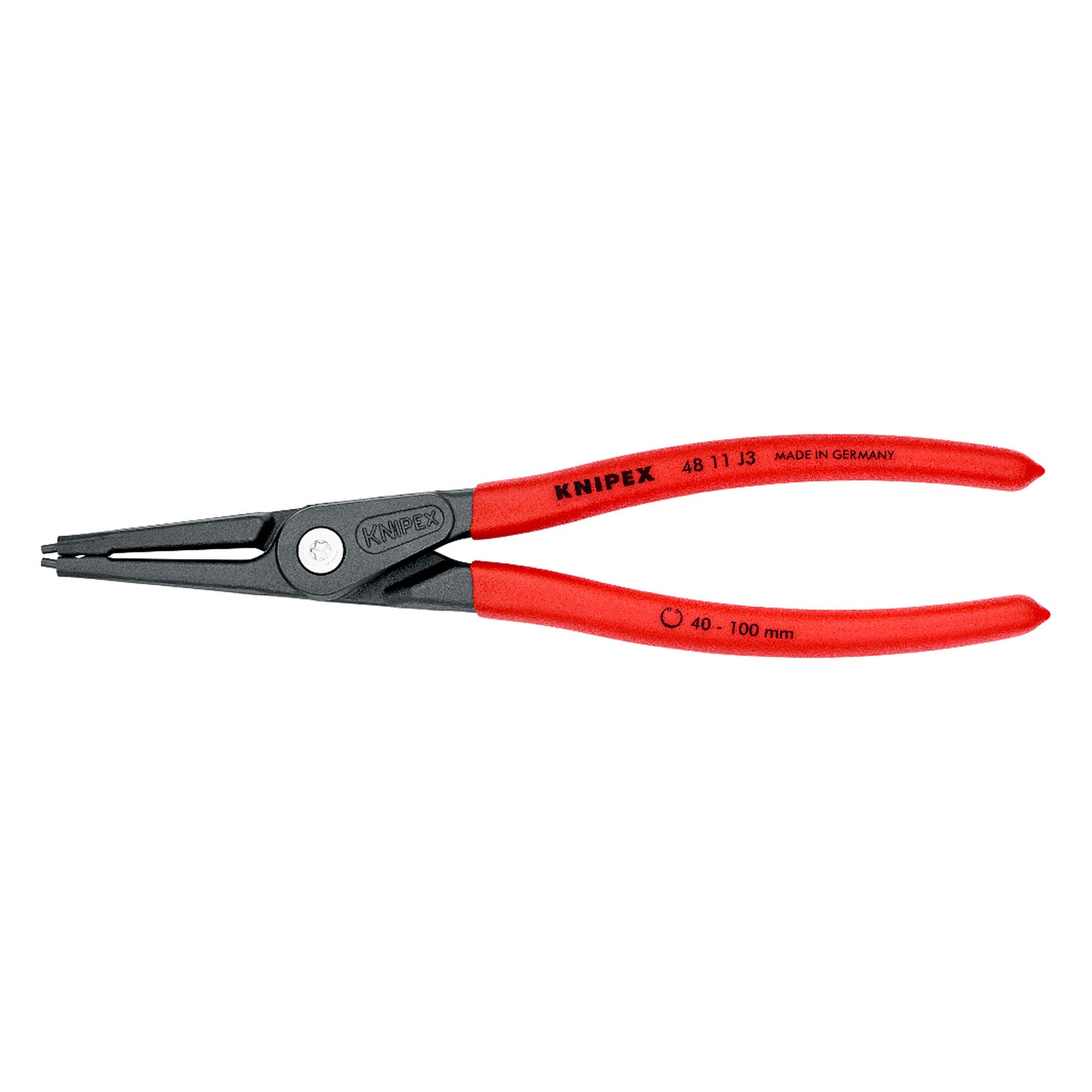 Pince de précision pour circlips intérieurs d'alésage Ø 40 - 100 mm, DIN 5256 C, 225 mm