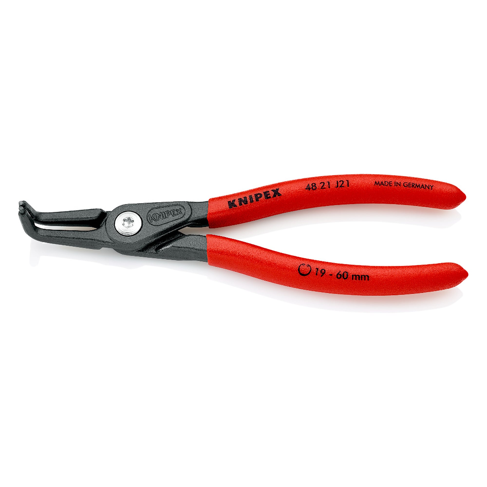 Precision circlip pliers for internal circlips in bore holes 19 - 60 mm dia., DIN 5256 D, 165 mm