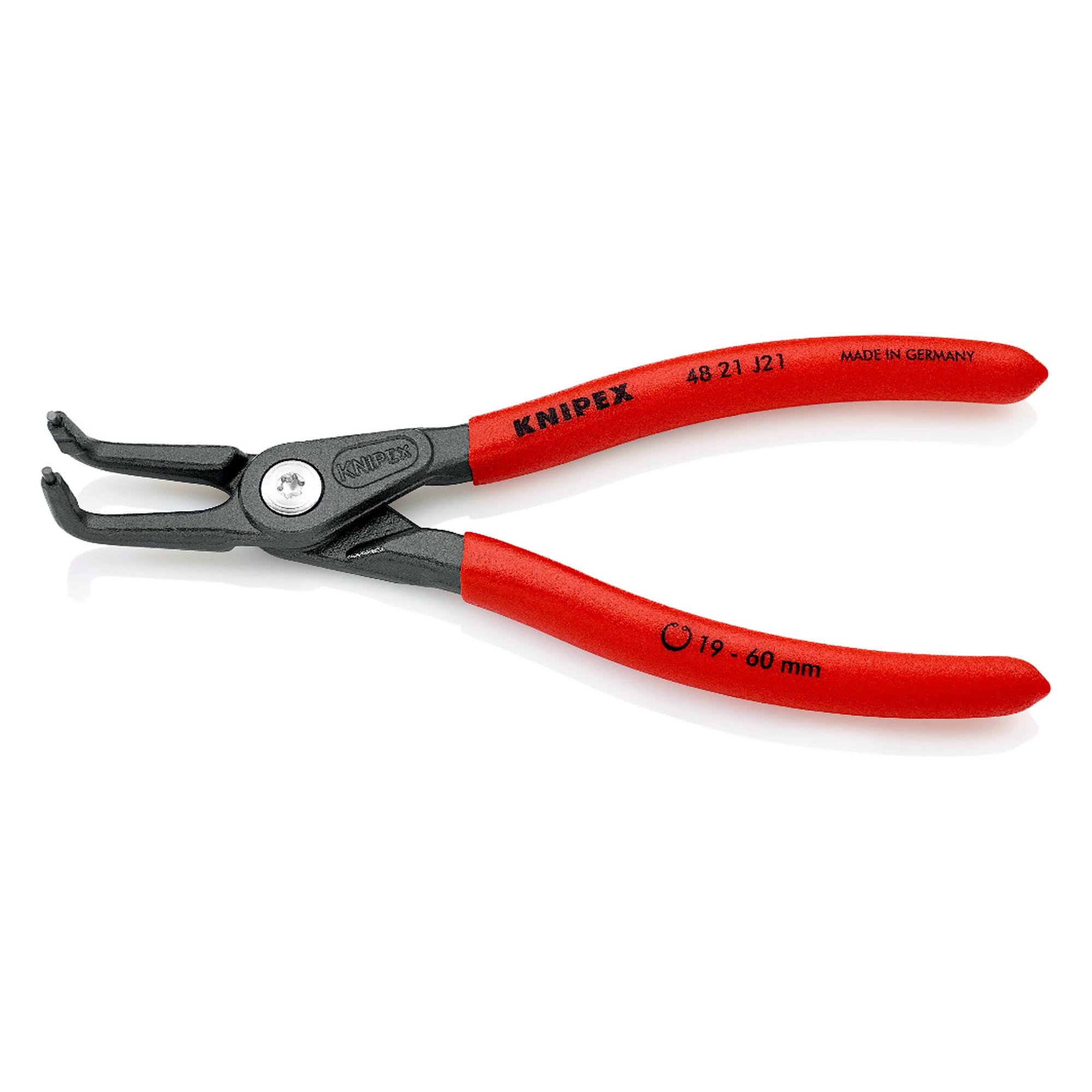 Precision circlip pliers for internal circlips in bore holes 19 - 60 mm dia., DIN 5256 D, 165 mm
