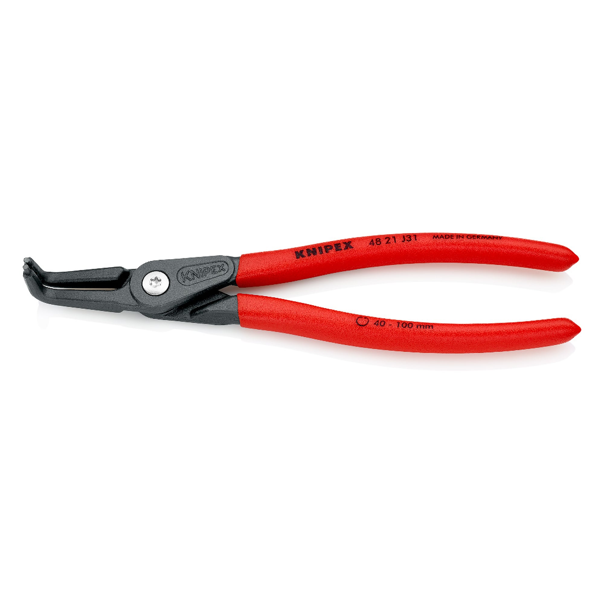 Pince de précision pour circlips intérieurs d'alésage Ø 40 - 100 mm, DIN 5256 D, 210 mm