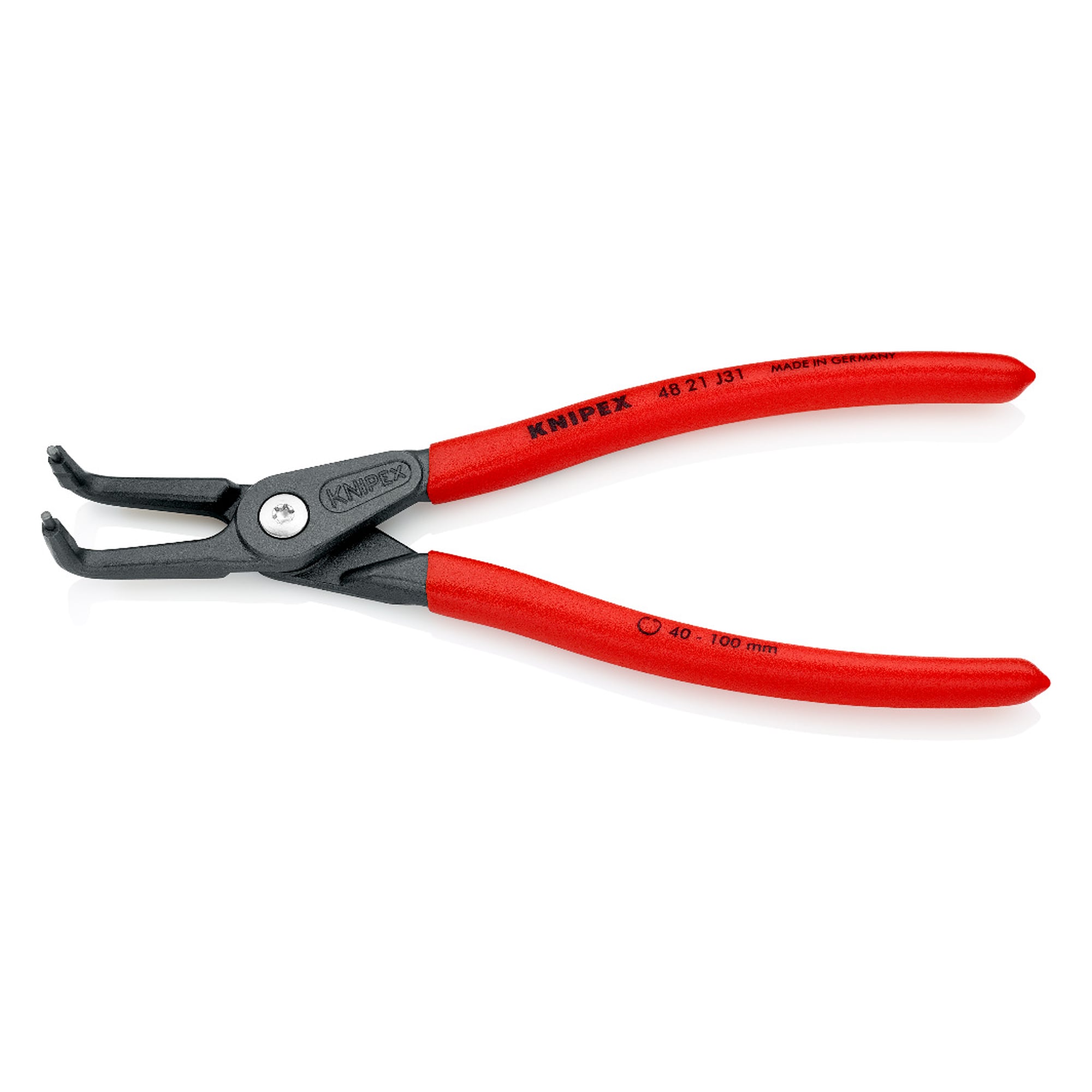 Pince de précision pour circlips intérieurs d'alésage Ø 40 - 100 mm, DIN 5256 D, 210 mm
