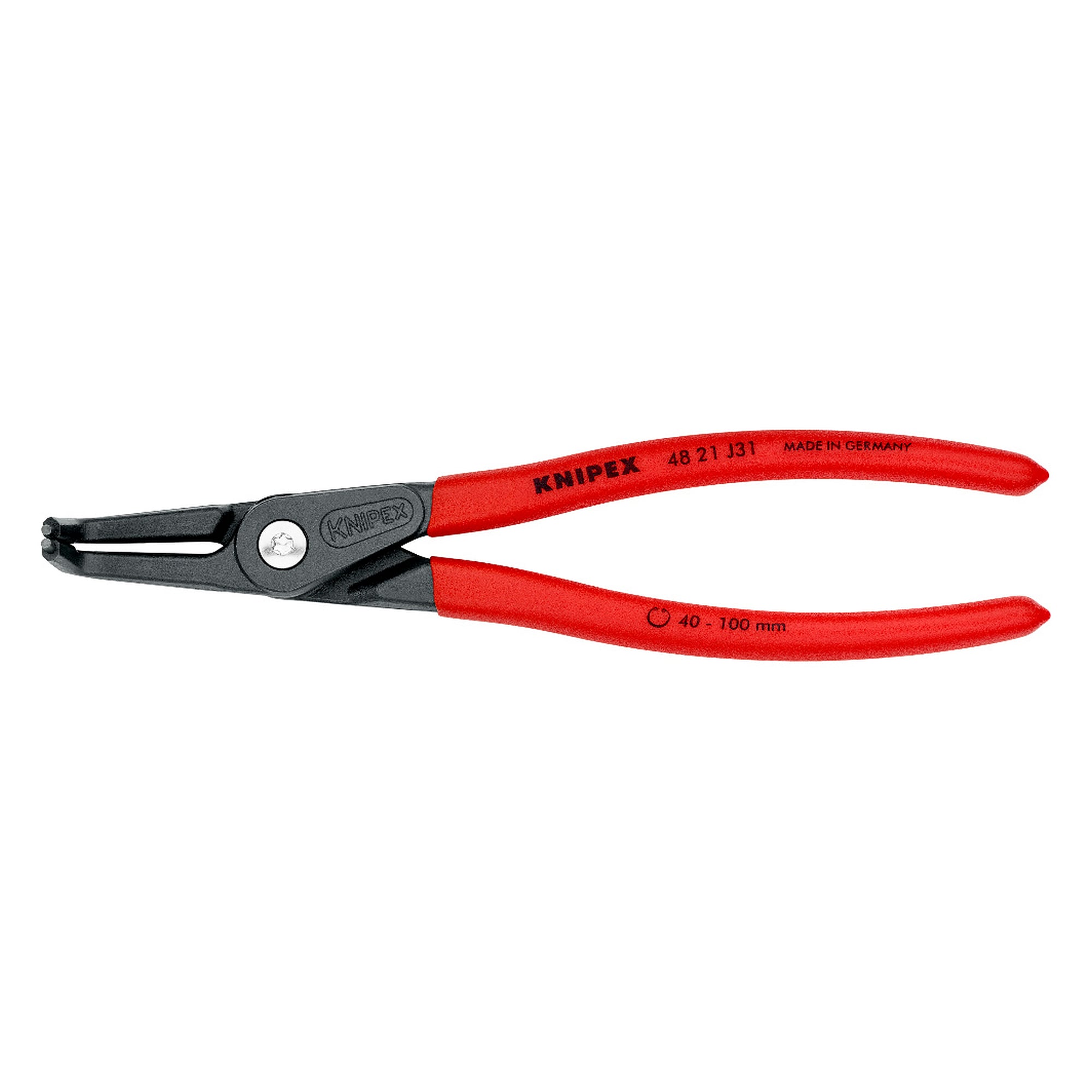 Pince de précision pour circlips intérieurs d'alésage Ø 40 - 100 mm, DIN 5256 D, 210 mm