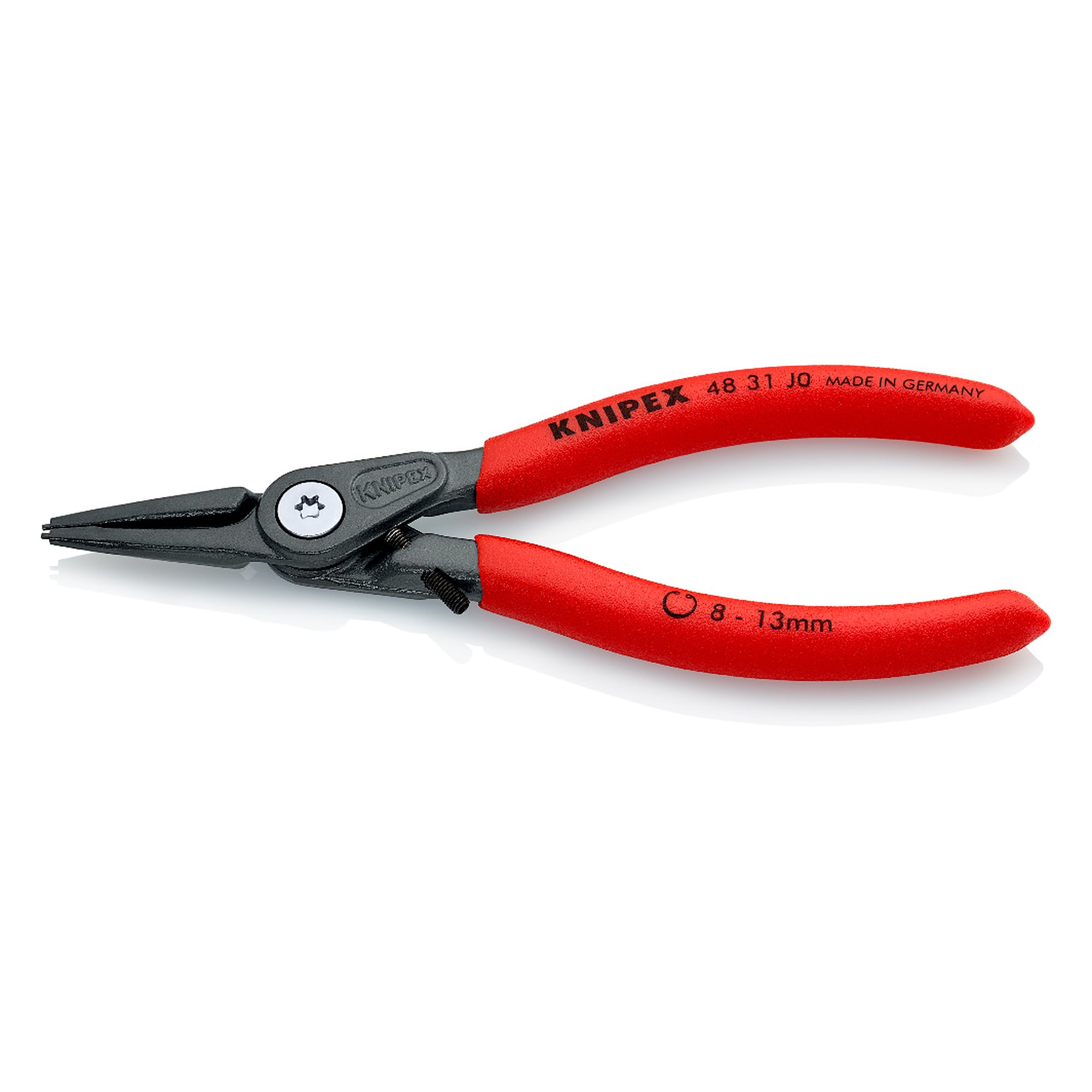Precision circlip pliers for internal circlips in bore holes with overexpansion guard, 140 mm