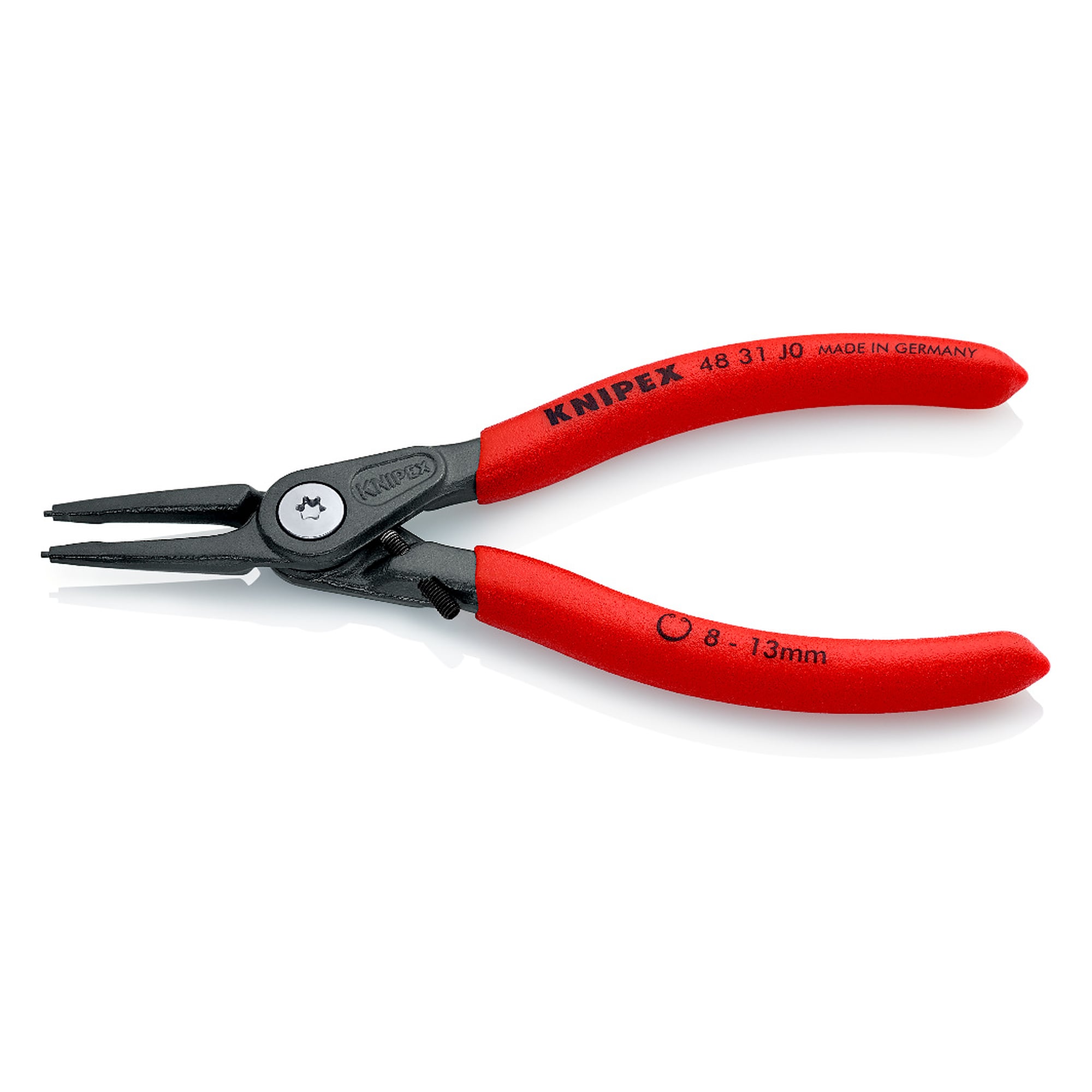 Precision circlip pliers for internal circlips in bore holes with overexpansion guard, 140 mm