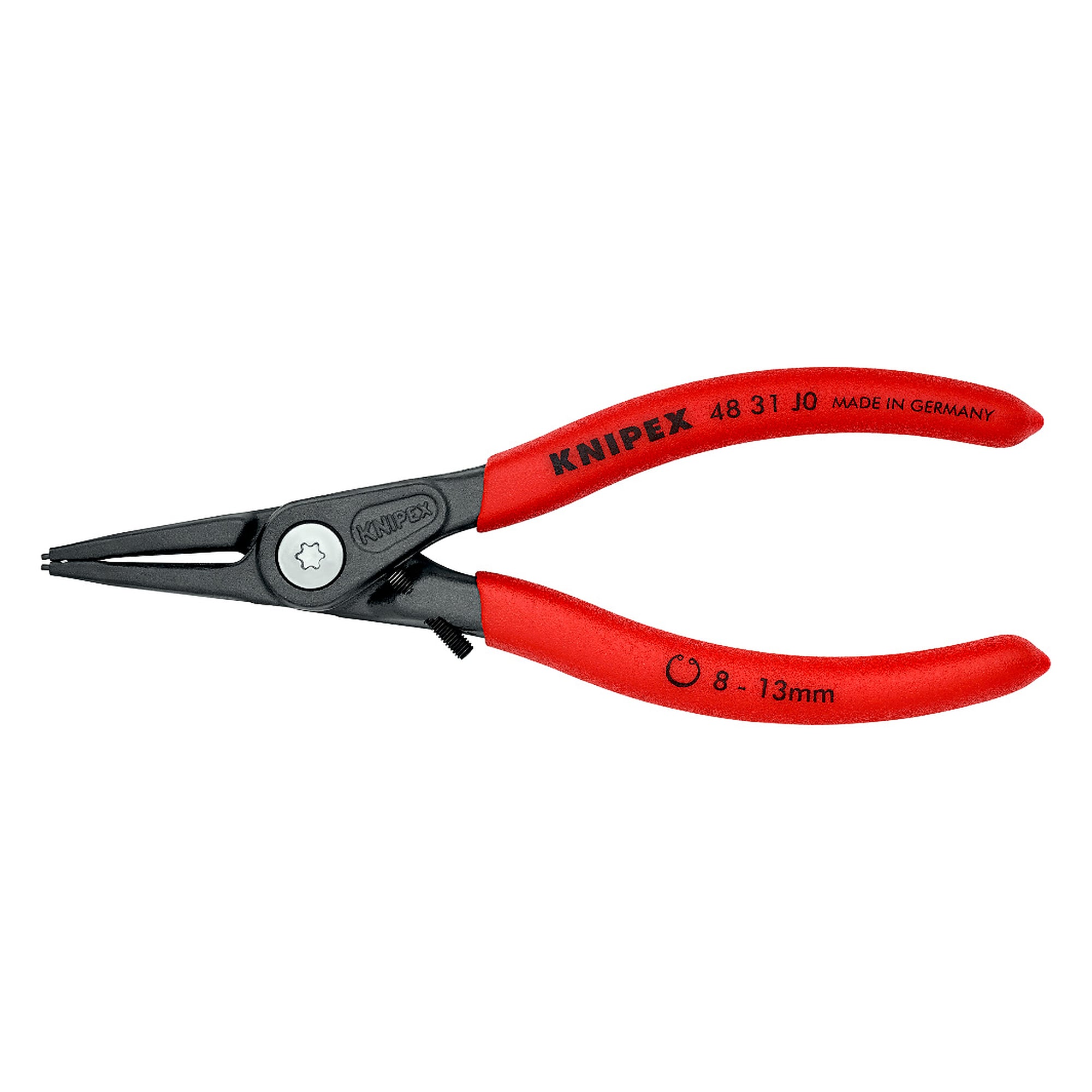 Precision circlip pliers for internal circlips in bore holes with overexpansion guard, 140 mm