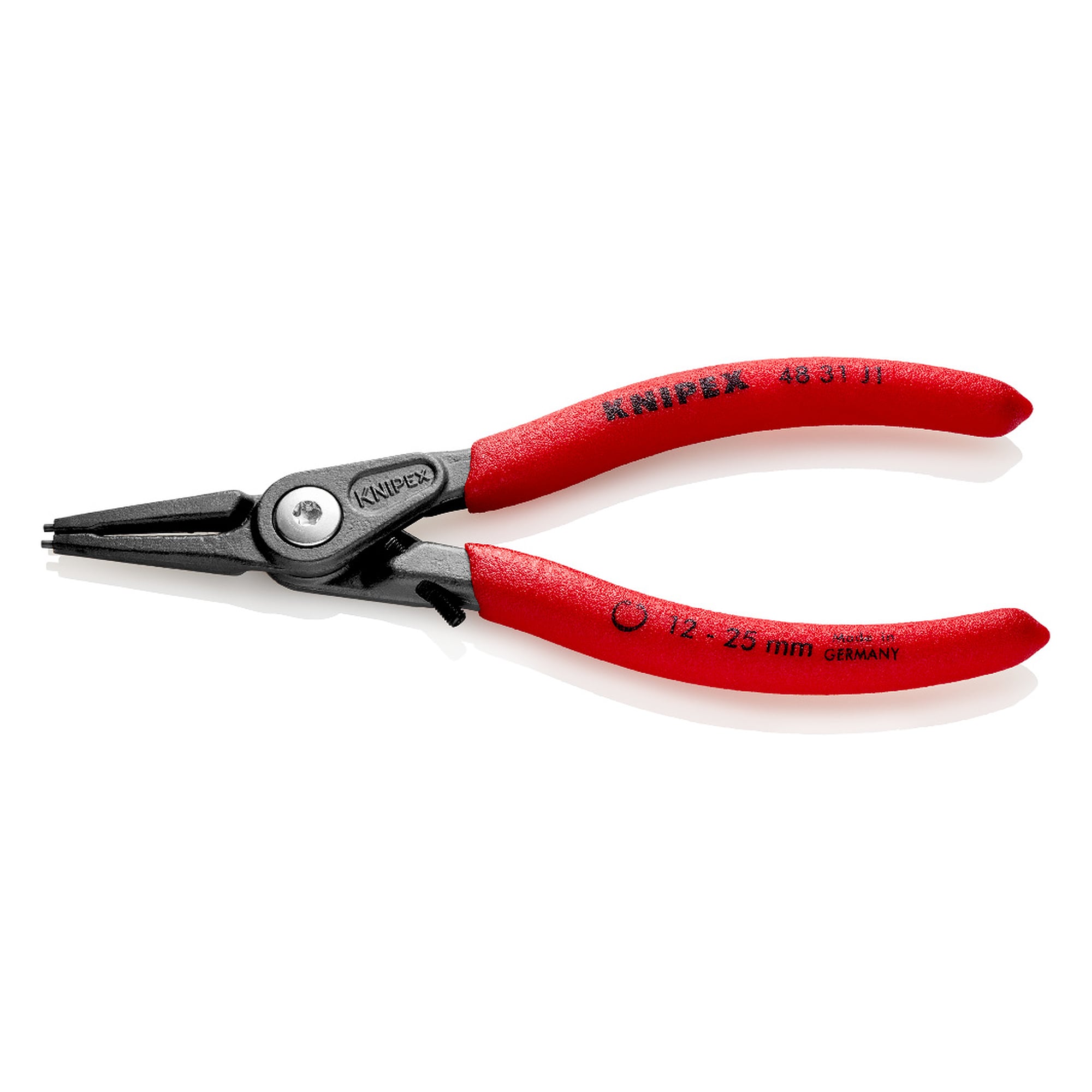Pince de précision pour circlips intérieurs d'alésage avec protection contre la distorsion, 140 mm