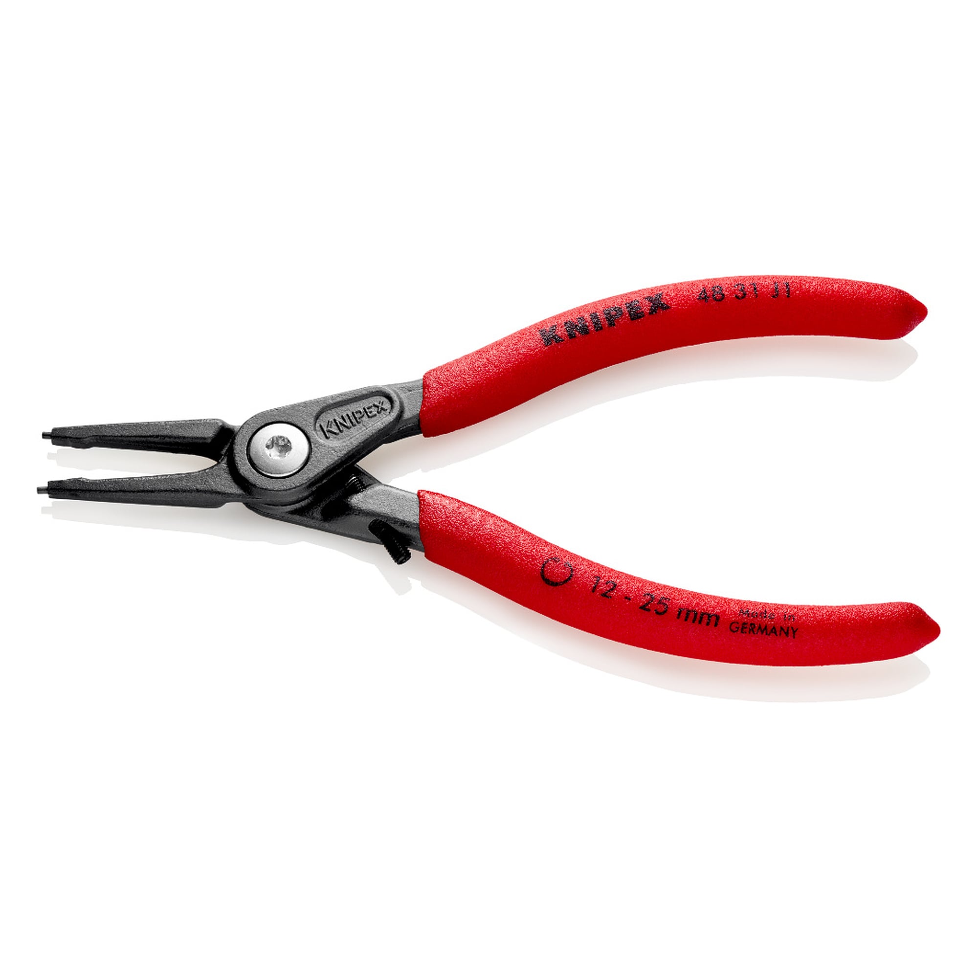 Pince de précision pour circlips intérieurs d'alésage avec protection contre la distorsion, 140 mm