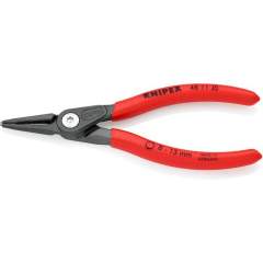 Knipex 48 11 J0. Precision circlip pliers for inner rings in bores, atramentized gray, 140 mm