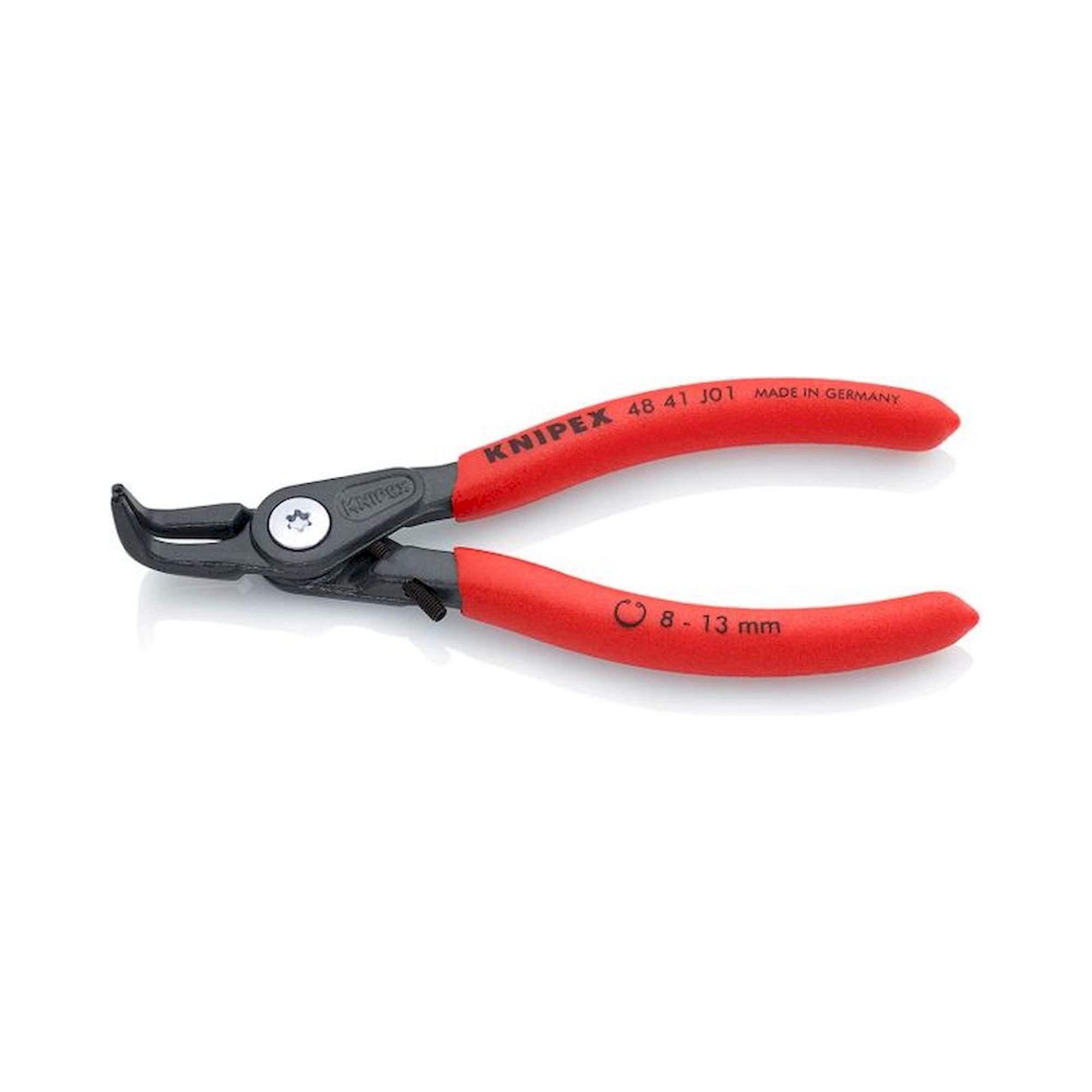 Knipex 48 41 J01. Precision circlip pliers for inner rings in bores, gray atramentized, 130 mm