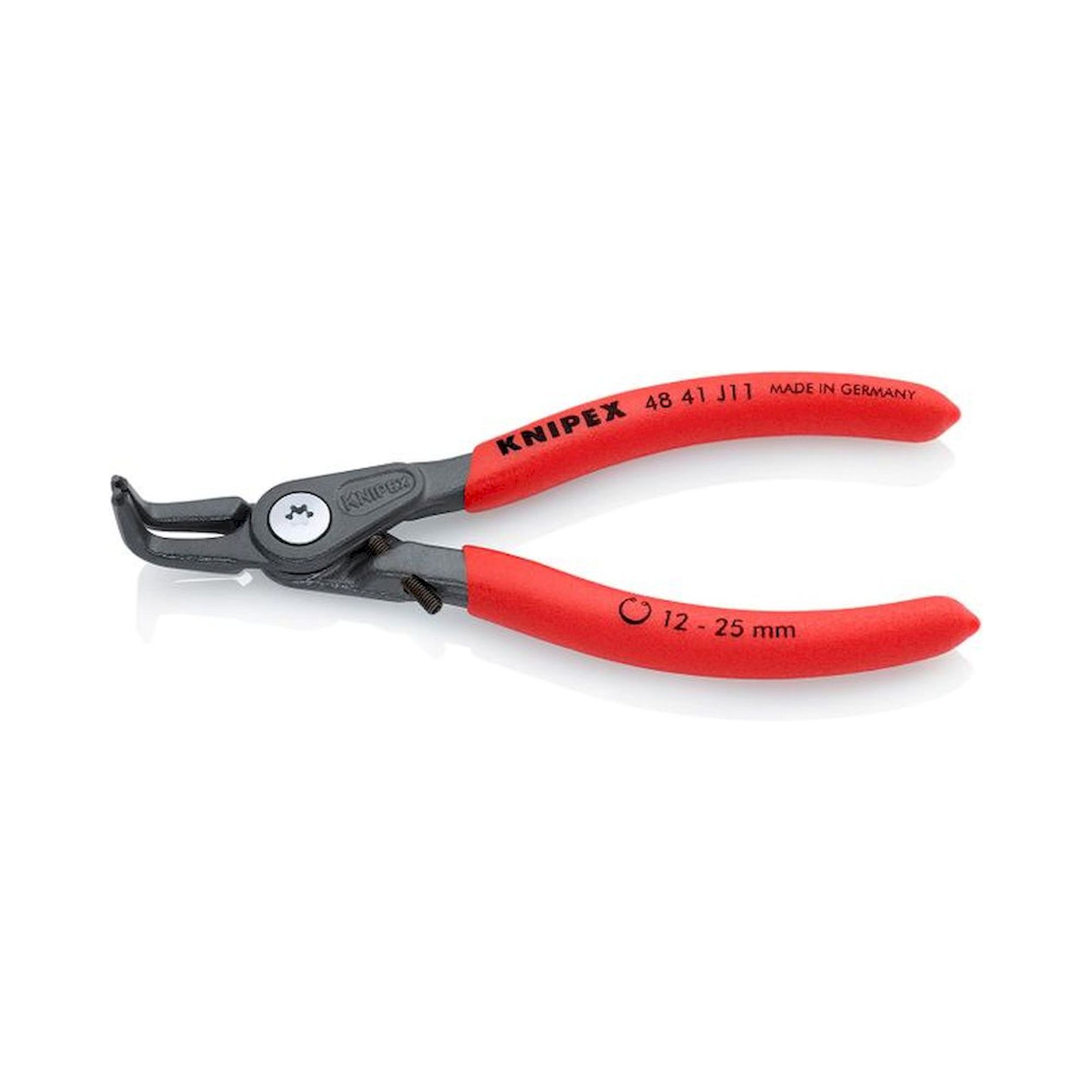 Knipex 48 41 J11. Präzisions-Sicherungsringzange für Innenringe in Bohrungen, grau atramentiert, 130 mm