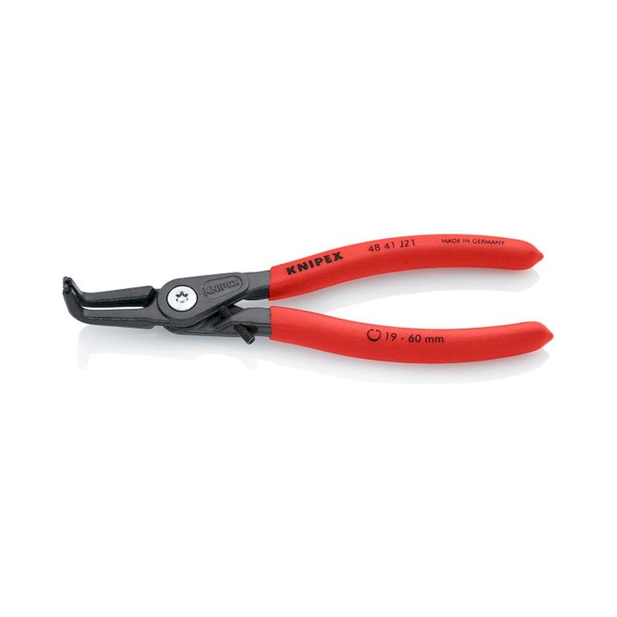 Knipex 48 41 J21. Präzisions-Sicherungsringzange für Innenringe in Bohrungen, grau atramentiert, 165 mm