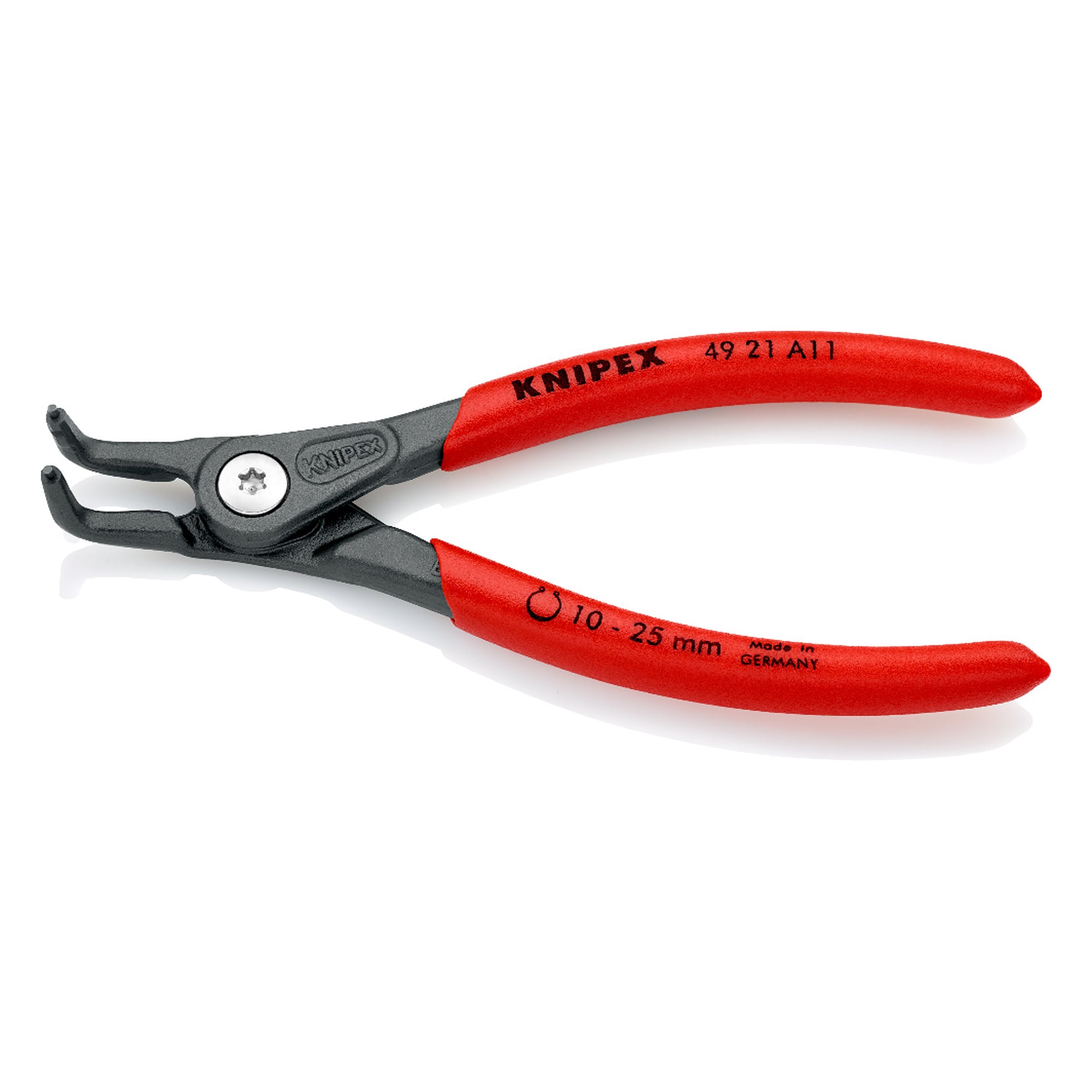 Pince de précision pour circlips extérieurs d'arbre, Ø d'arbre 10 - 25 mm, 130 mm