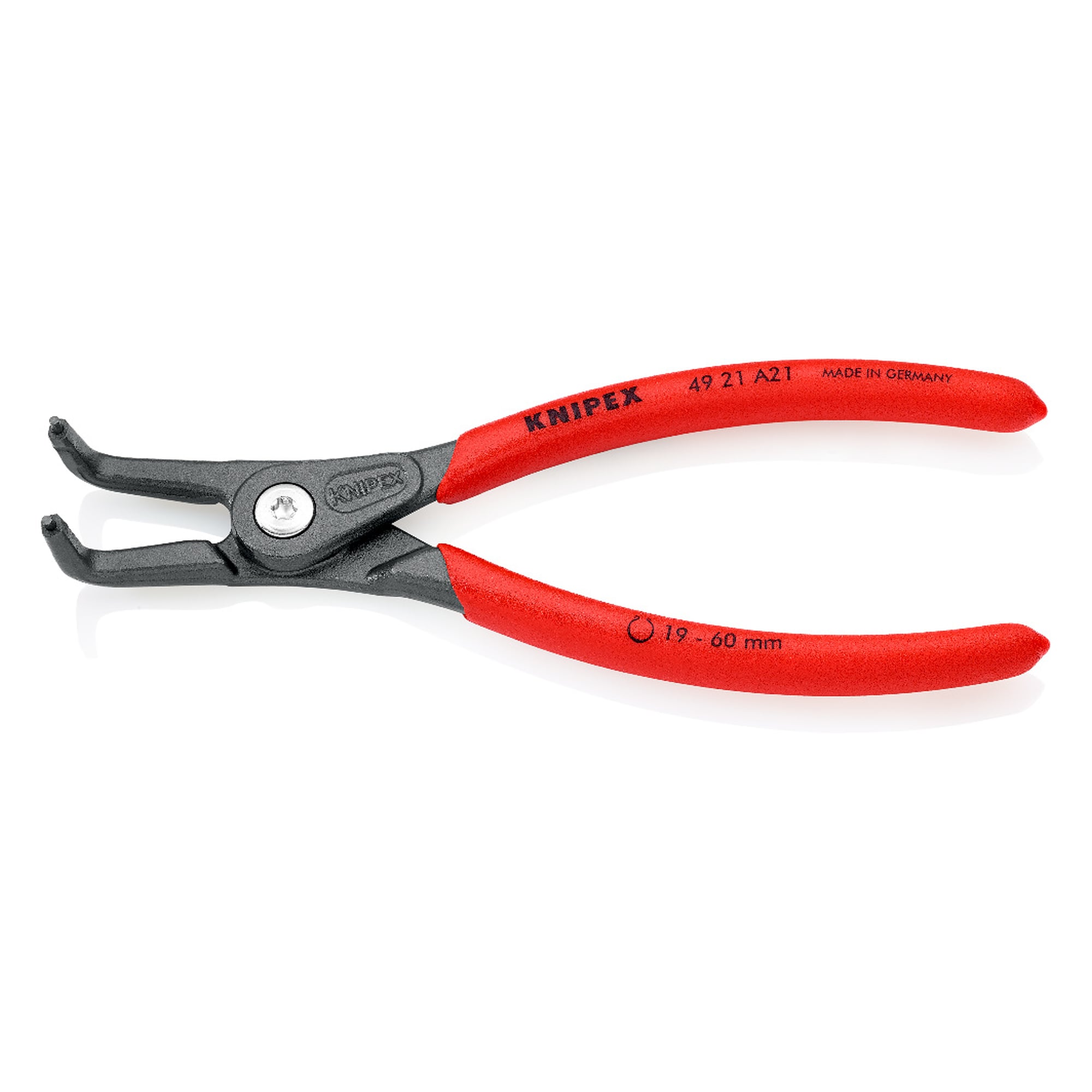Precision circlip pliers for external circlips on shafts, shaft dia. 19 - 60 mm, 165 mm