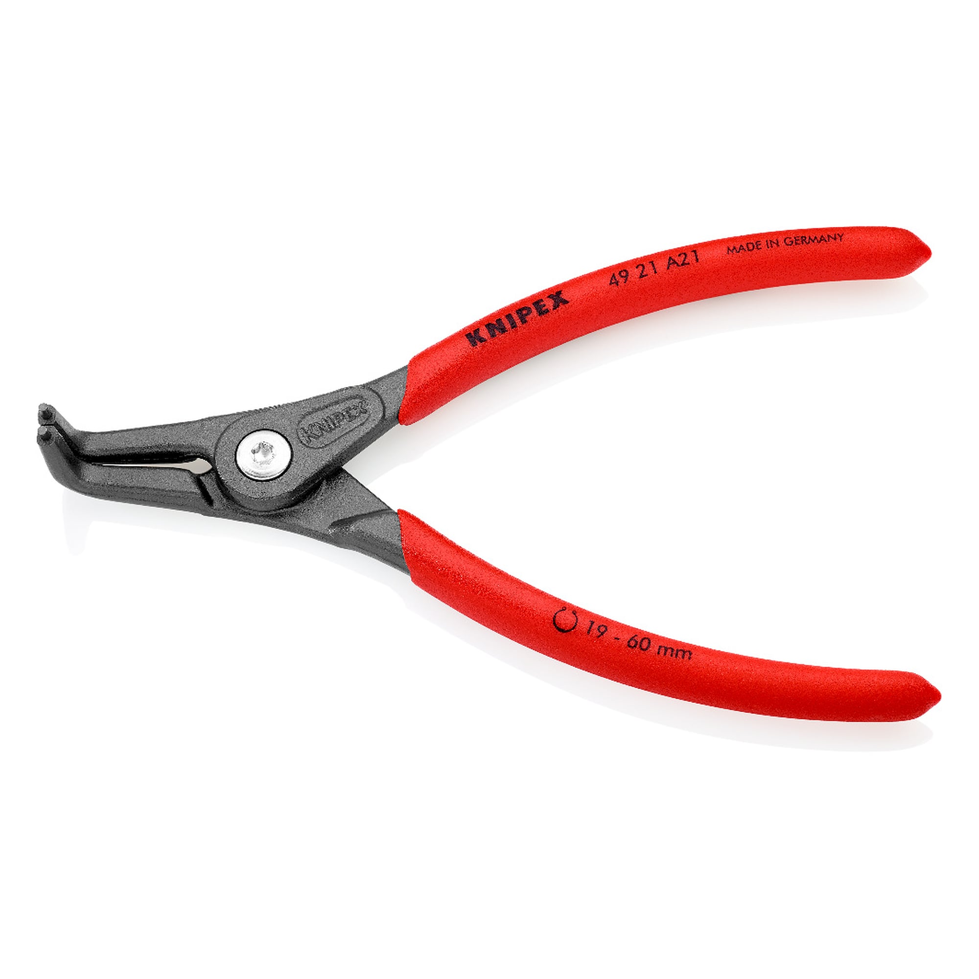 Precision circlip pliers for external circlips on shafts, shaft dia. 19 - 60 mm, 165 mm