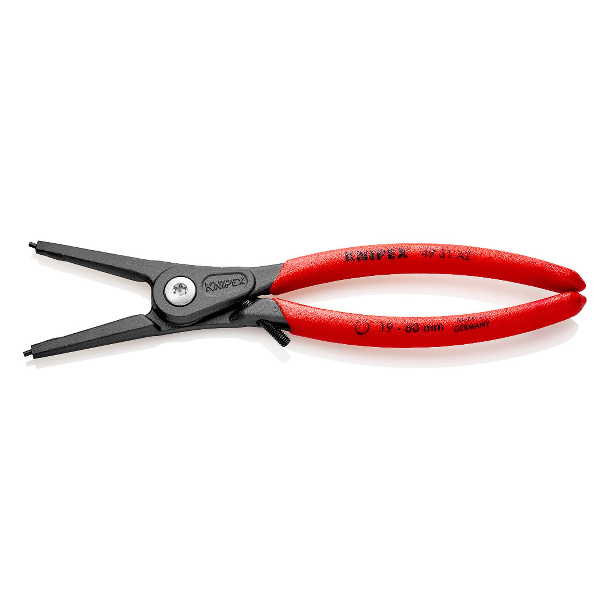 Pince de précision pour circlips extérieurs d'arbre avec protection contre la surextension, 180 mm