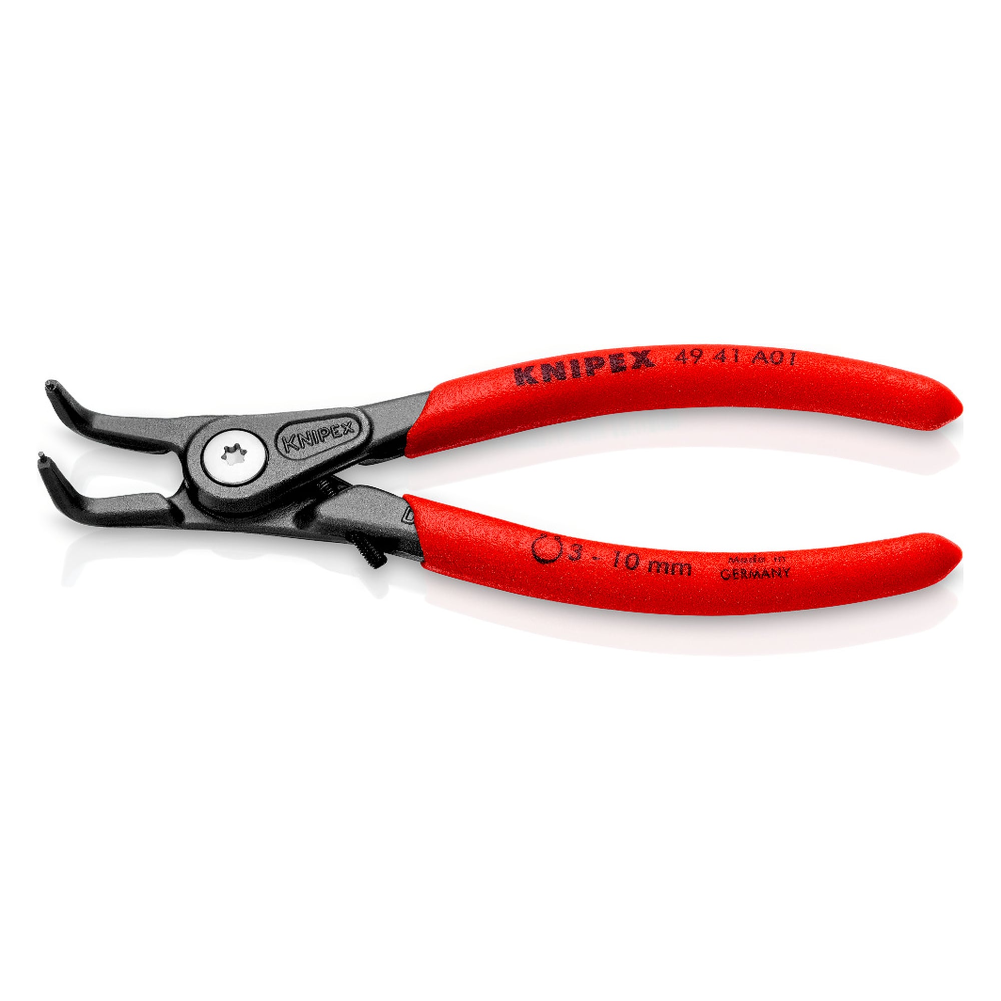 Pince de précision pour circlips extérieurs d'arbre avec protection contre la distorsion, 130 mm