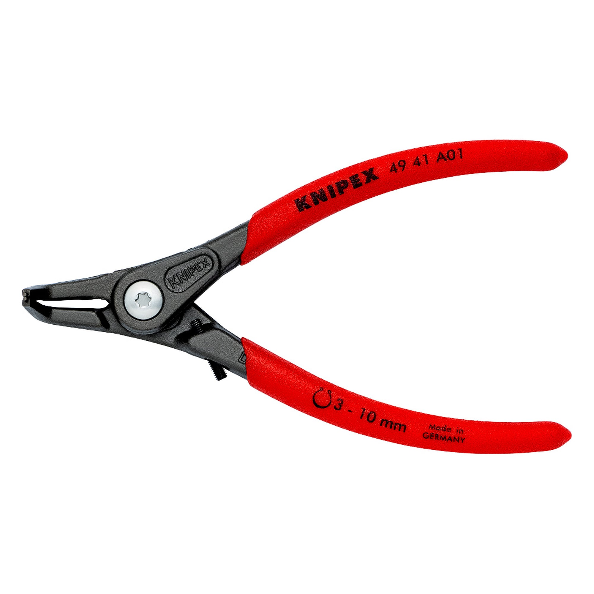 Pince de précision pour circlips extérieurs d'arbre avec protection contre la distorsion, 130 mm