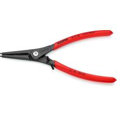 Knipex 49 31 A3. Precision circlip pliers for outer rings on shafts with overstretch protection, gray atramentized, 225 mm