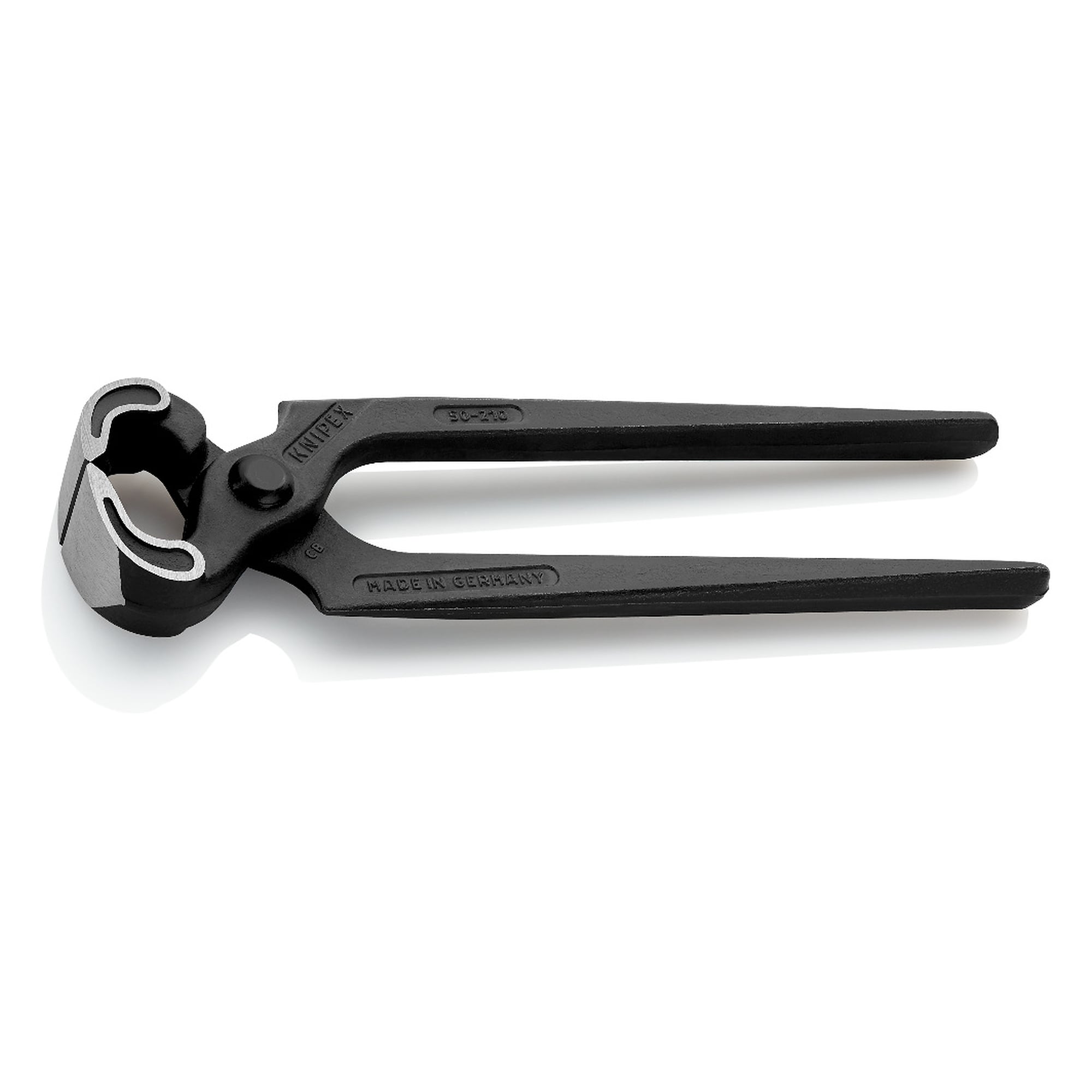 Carpenters' pincers black atramentized, 25.5 mm cutting edge length, edges 60 HRC, 210 mm