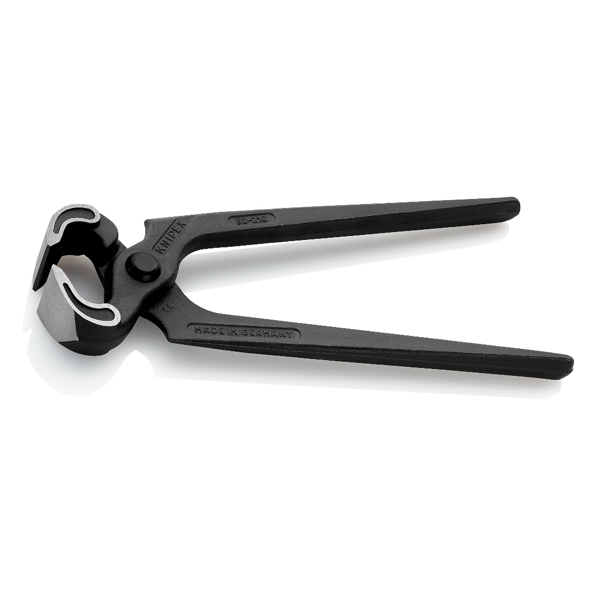 Carpenters' pincers black atramentized, 25.5 mm cutting edge length, edges 60 HRC, 210 mm