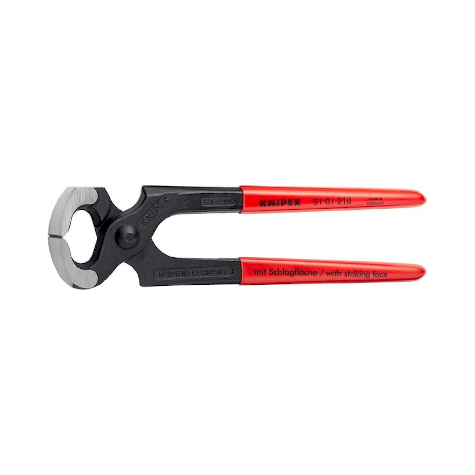 Knipex 51 01 210. Hammerzange, schwarz atramentiert, 210 mm