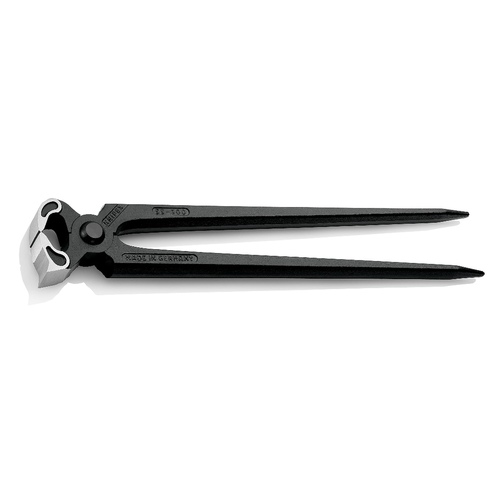 Farriers' pincers with small head and anvil for redirecting horseshoe nails, 300 mm