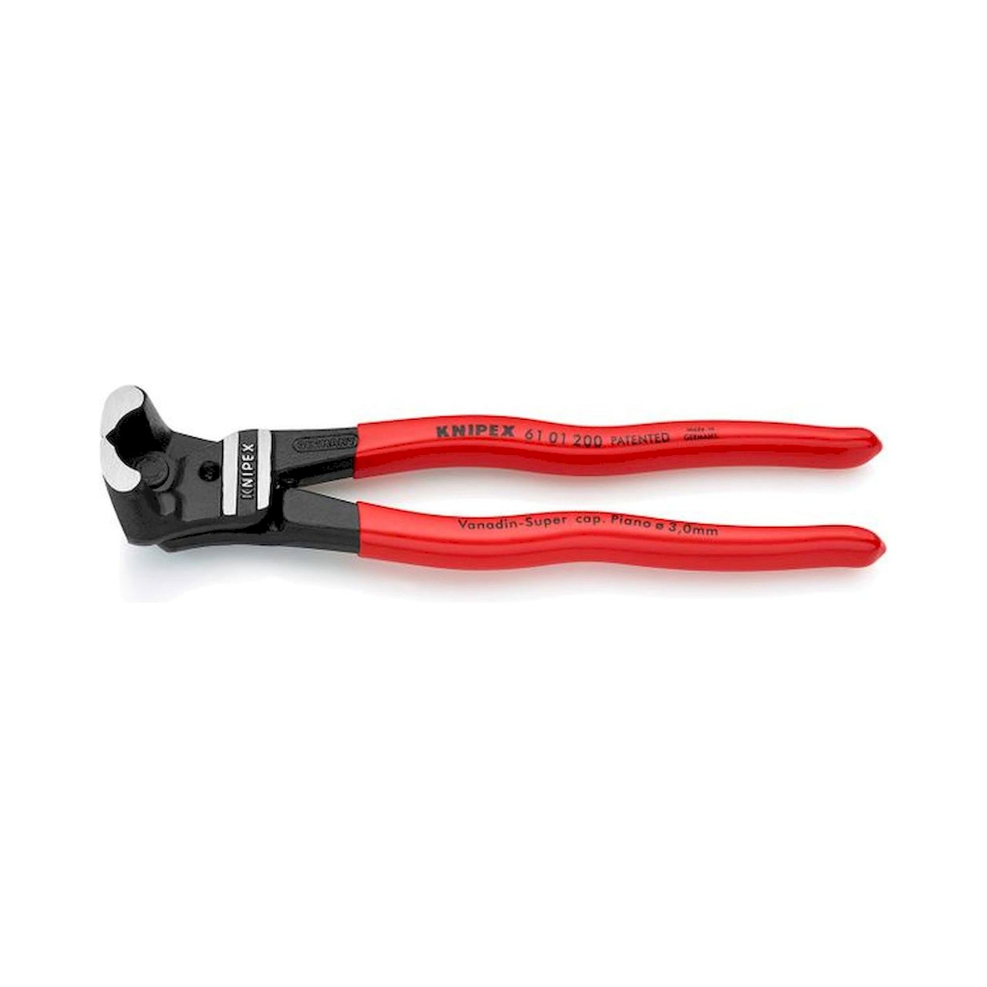 Knipex 61 01 200. Bolzen-Vornschneider, hochübersetzt, schwarz atramentiert, 200 mm