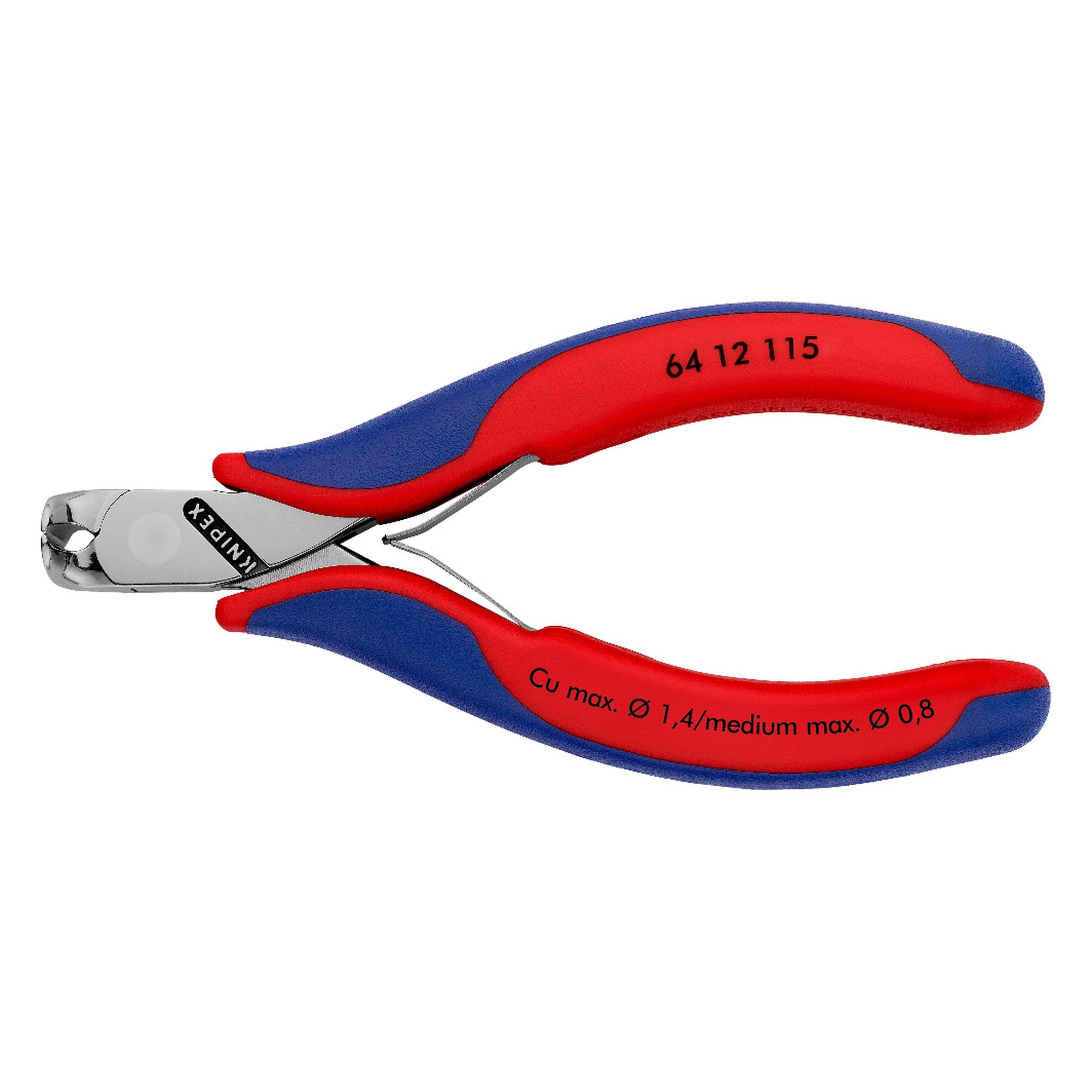 Electronics end cutting nippers with box joint, soft wire up to 1.4 mm dia., 115 mm