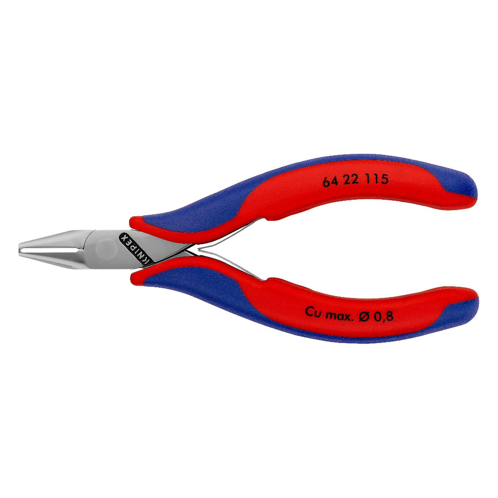 Electronics end cutting nippers with box joint, short 3 mm cutting edge, 115 mm