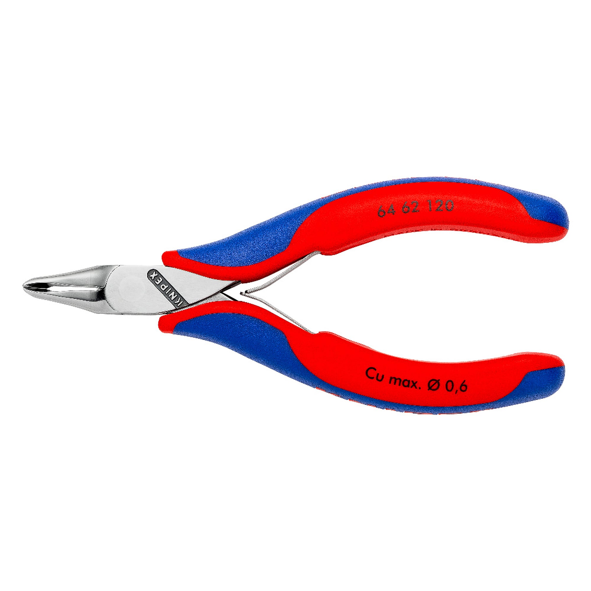 Pince coupante de devant pour l'électronique, fil fin Ø 0,6 mm, 120 mm