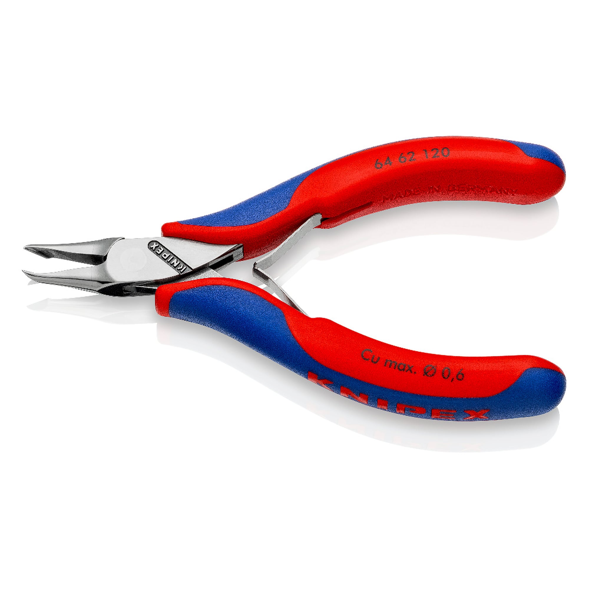 Pince coupante de devant pour l'électronique, fil fin Ø 0,6 mm, 120 mm