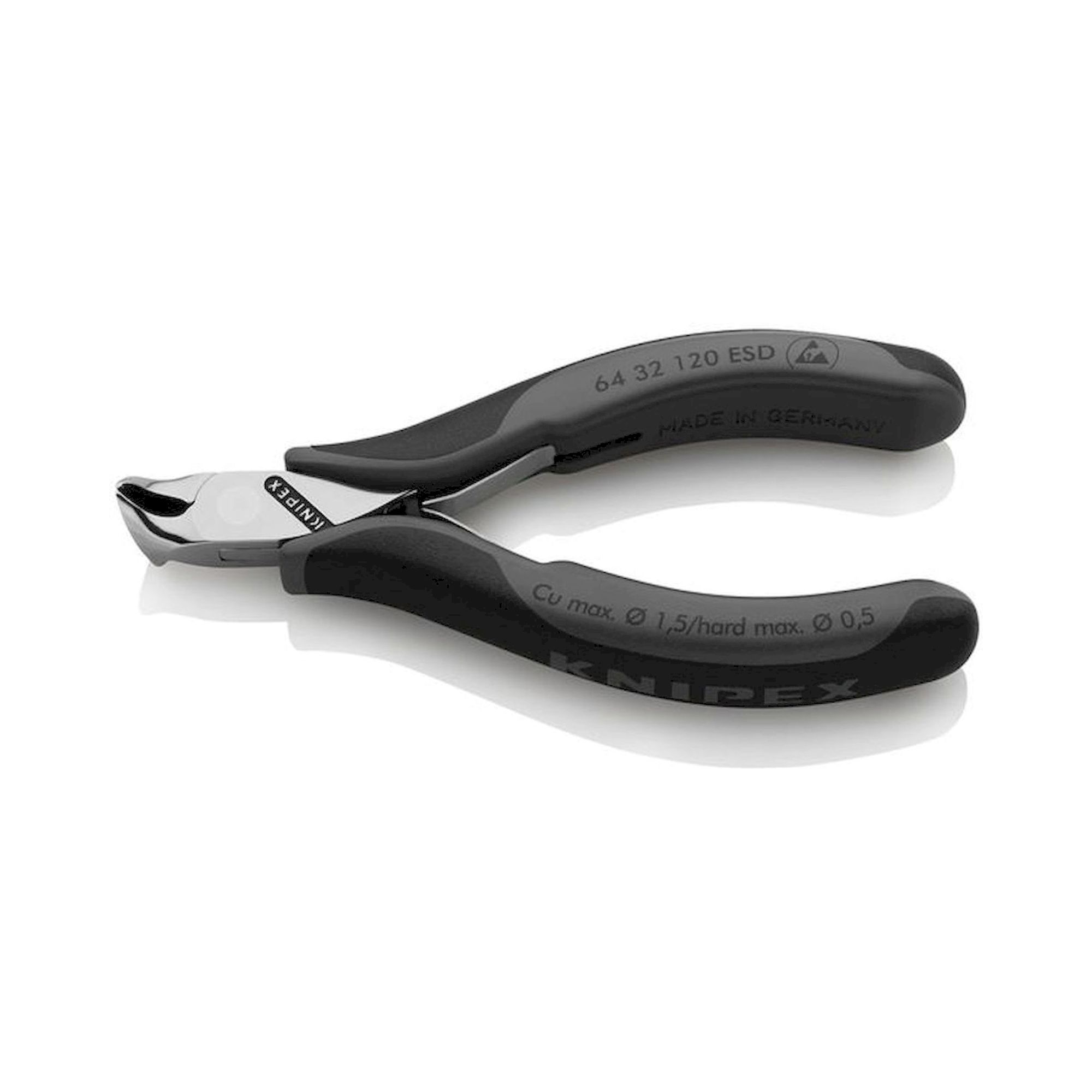 Knipex 64 32 120 ESD. Pince coupante frontale électronique ESD