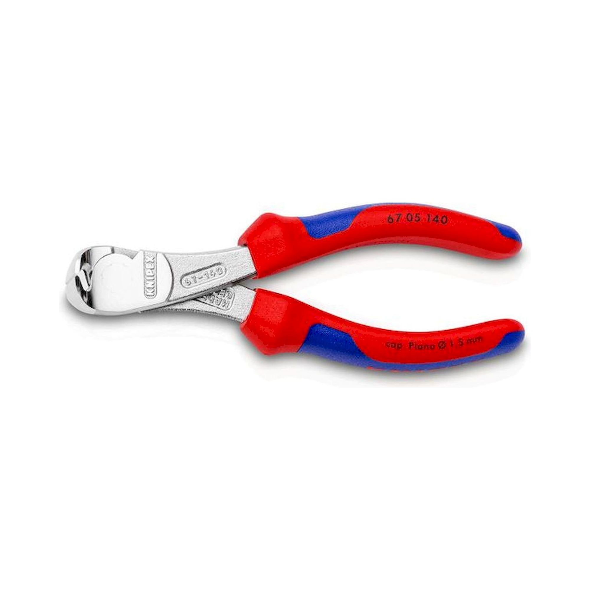 Knipex 67 05 140. Power end cutter, chrome-plated, 140 mm