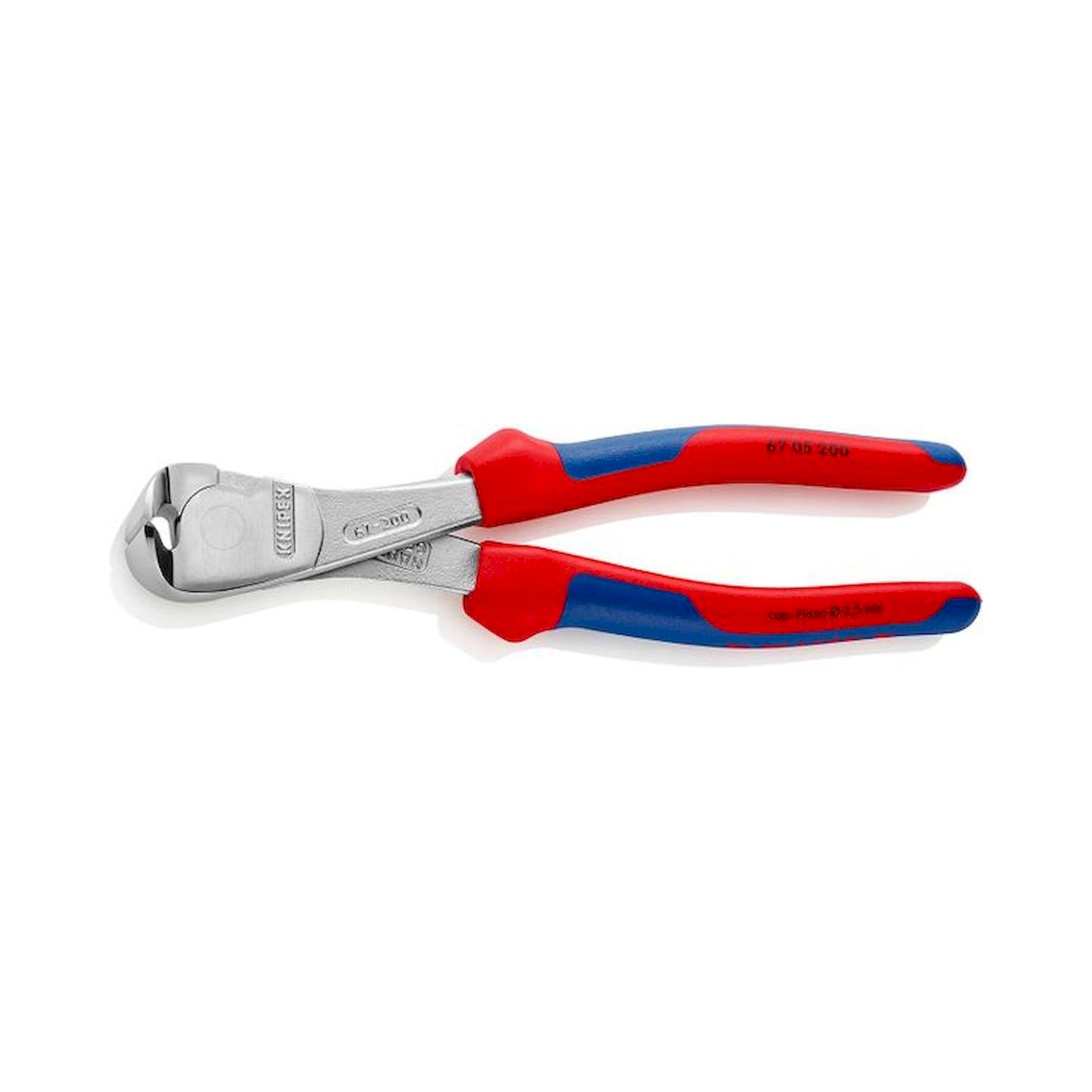 Knipex 67 05 160. Heavy-duty end cutter, chrome-plated, 160 mm