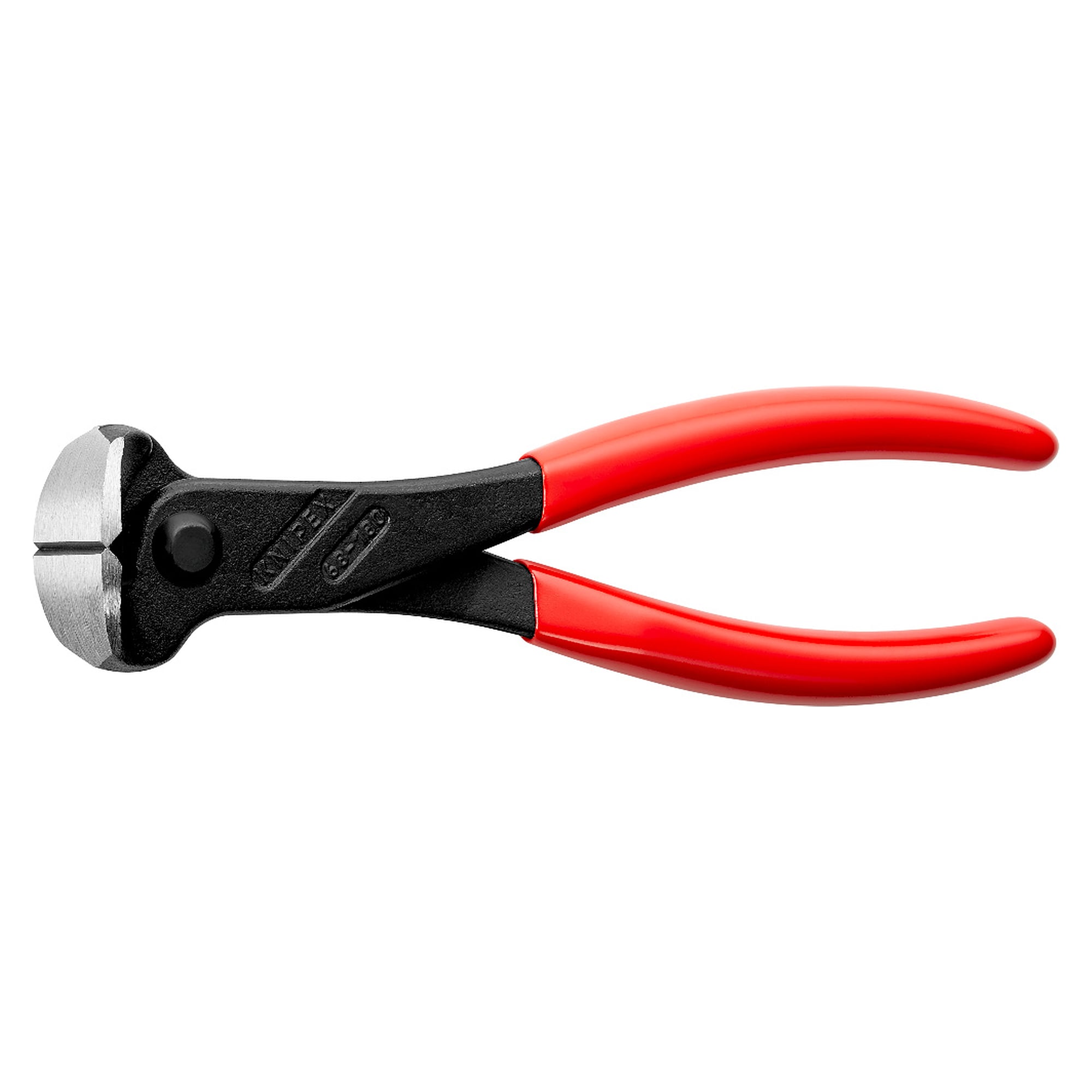 Pince coupante devant 180 mm pour fil à ligaturer, atramentée noir, fil dur jusqu'à Ø 2,5 mm