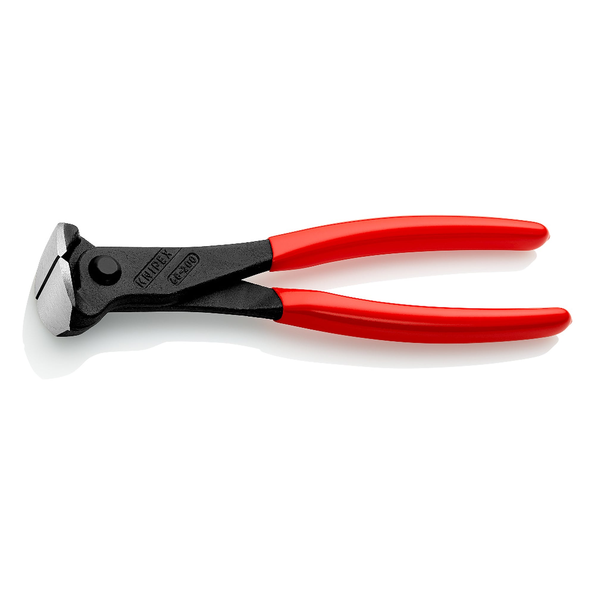Pince coupante devant 200 mm pour fil à ligaturer, atramentée noir, fil dur jusqu'à Ø 2,8 mm