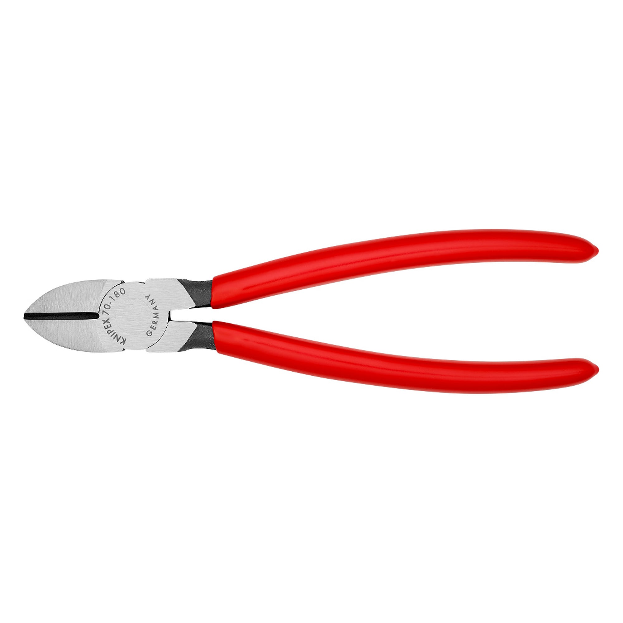 Pince coupante de côté 180 mm, atramentée noir, fil dur jusqu'à Ø 2,5 mm