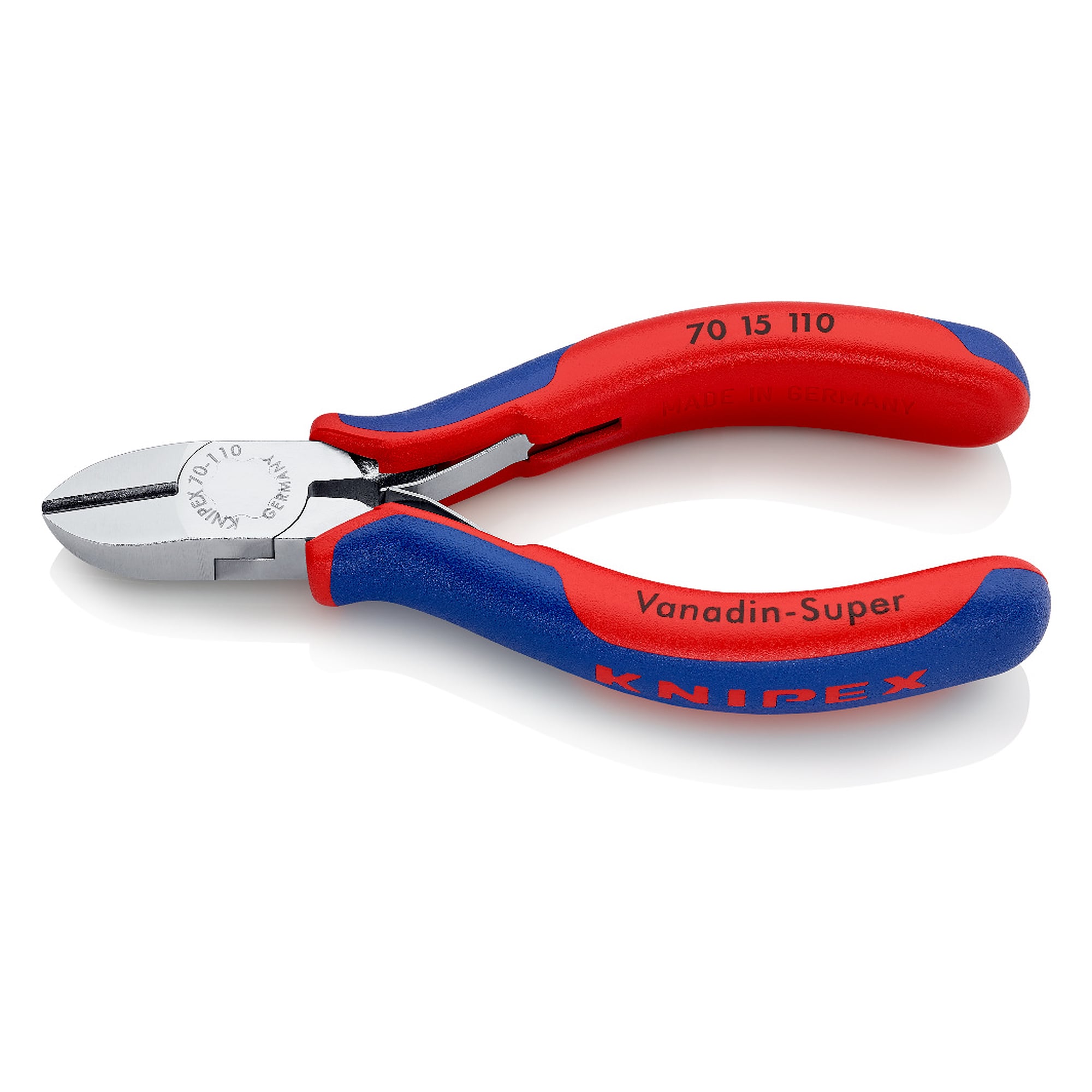 Diagonal cutter chrome-plated for fine work, hard wire up to 1.2 mm, 110 mm