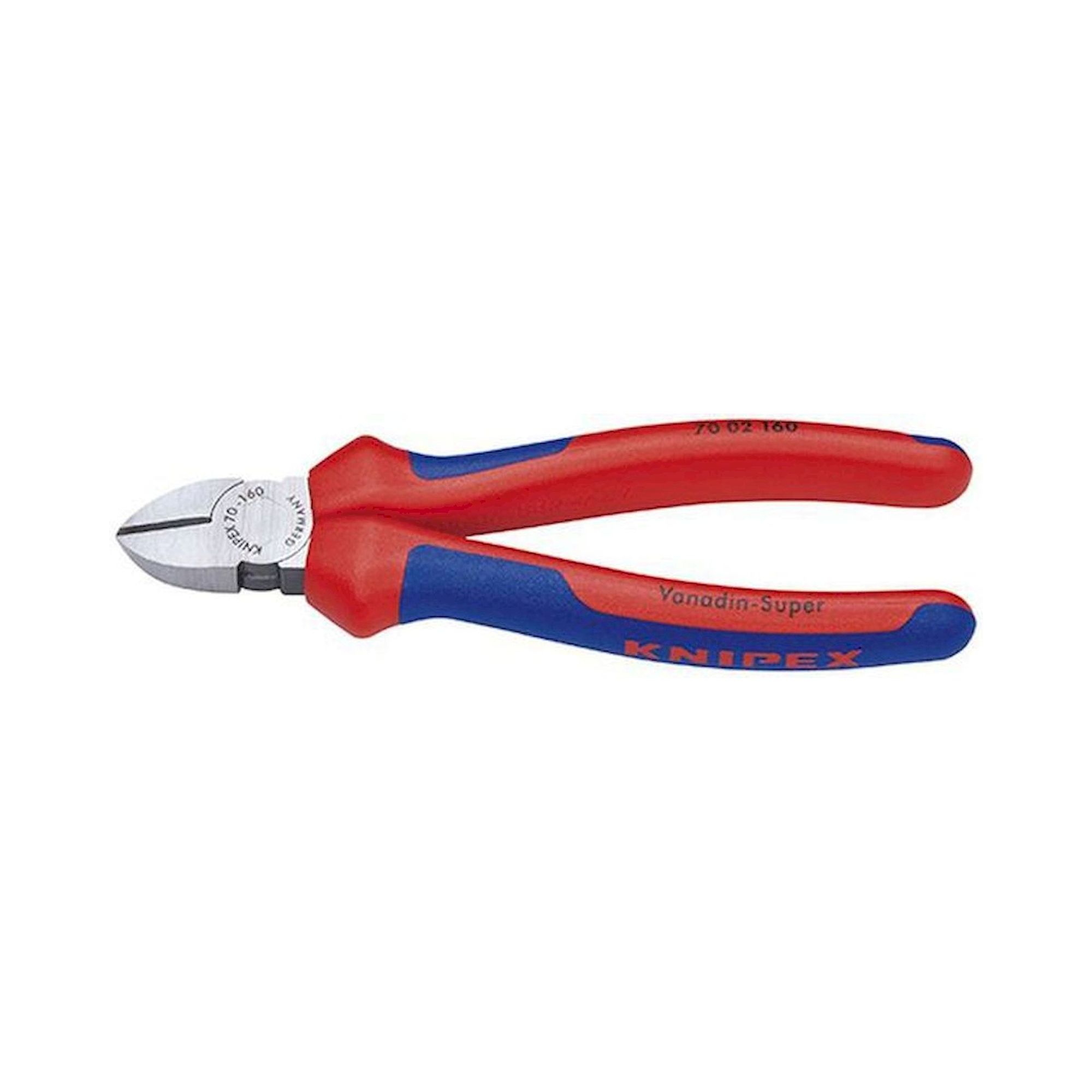 Knipex 70 02 160. Side cutter, black atramentized, 160 mm