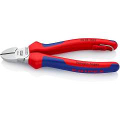 Knipex 70 05 160 T. Diagonal cutter, chrome-plated, fastening eyelet, 160 mm