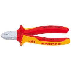 Knipex 70 06 140. Diagonal cutter, chrome-plated, insulated 140 mm