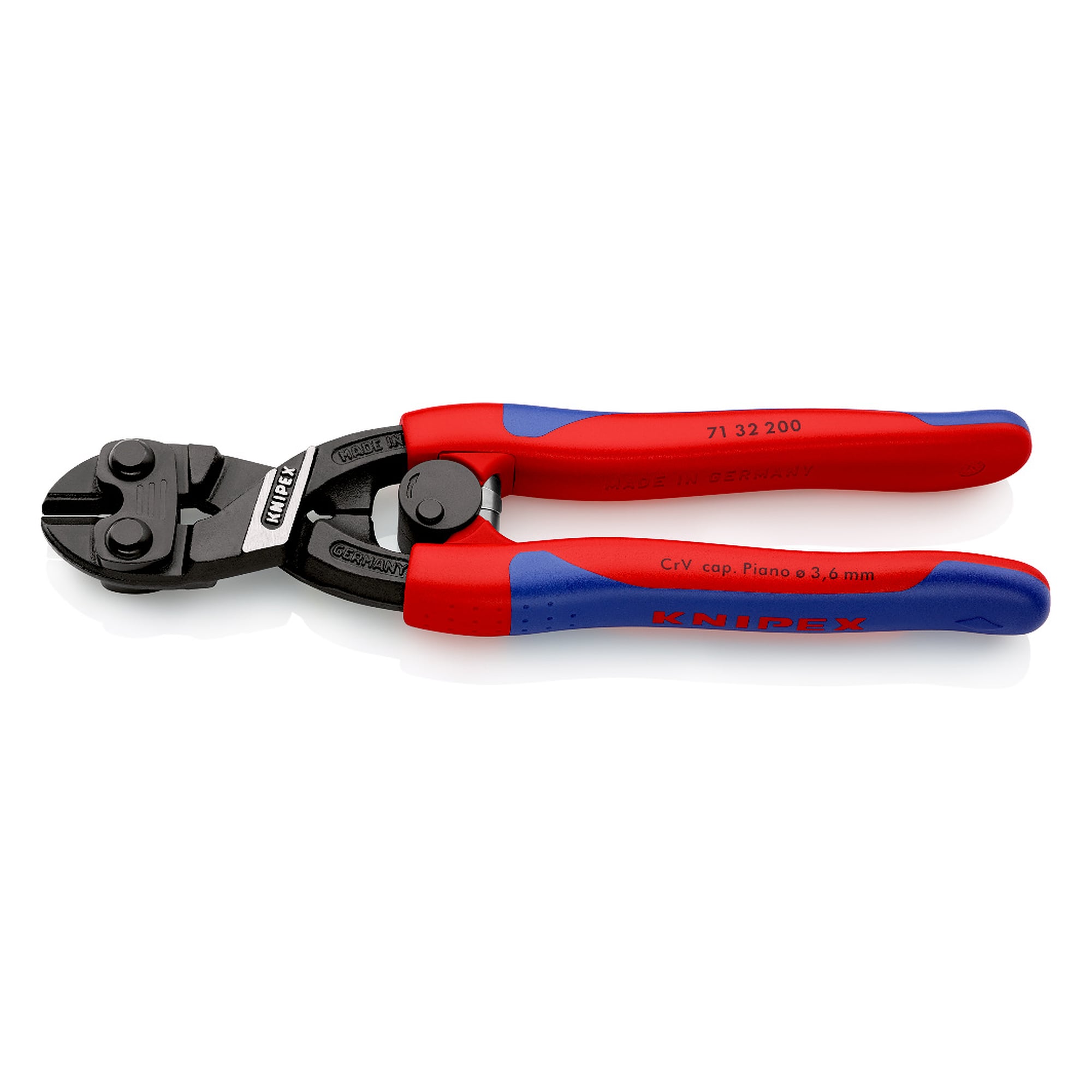 Coupe-boulons compact CoBolt avec ressort d'ouverture et verrouillage, fil dur Ø 4,0 mm, 200 mm