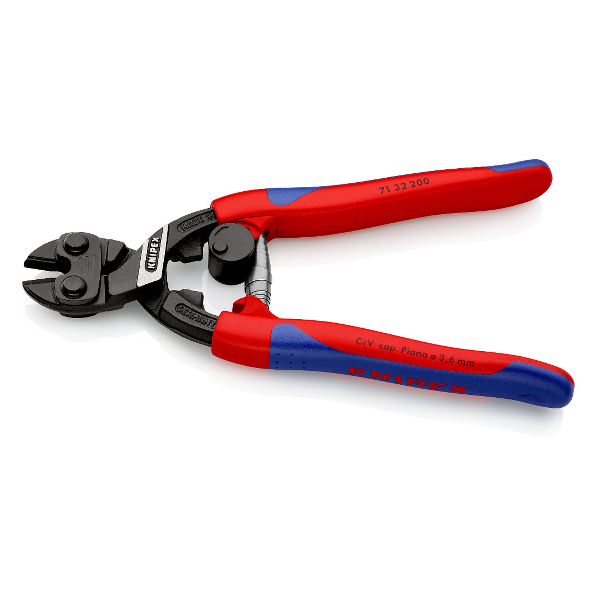 Coupe-boulons compact CoBolt avec ressort d'ouverture et verrouillage, fil dur Ø 4,0 mm, 200 mm