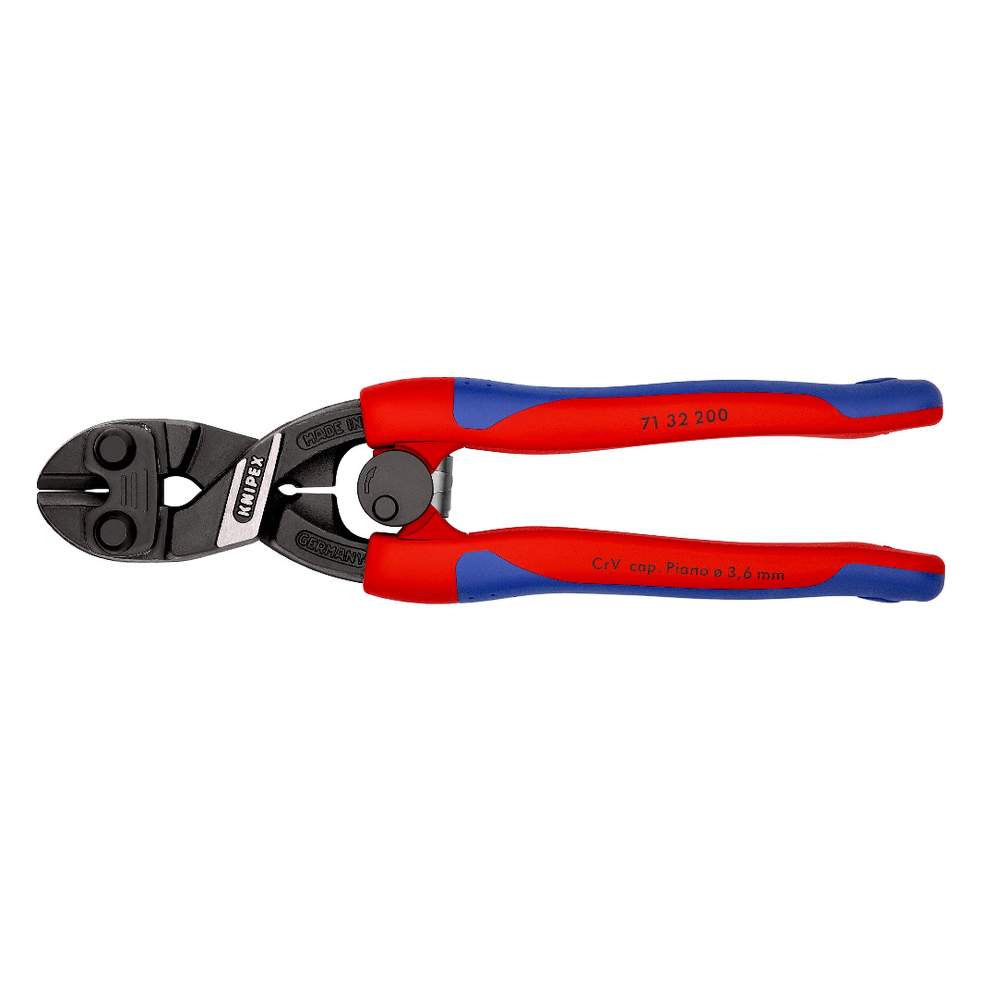 Coupe-boulons compact CoBolt avec ressort d'ouverture et verrouillage, fil dur Ø 4,0 mm, 200 mm